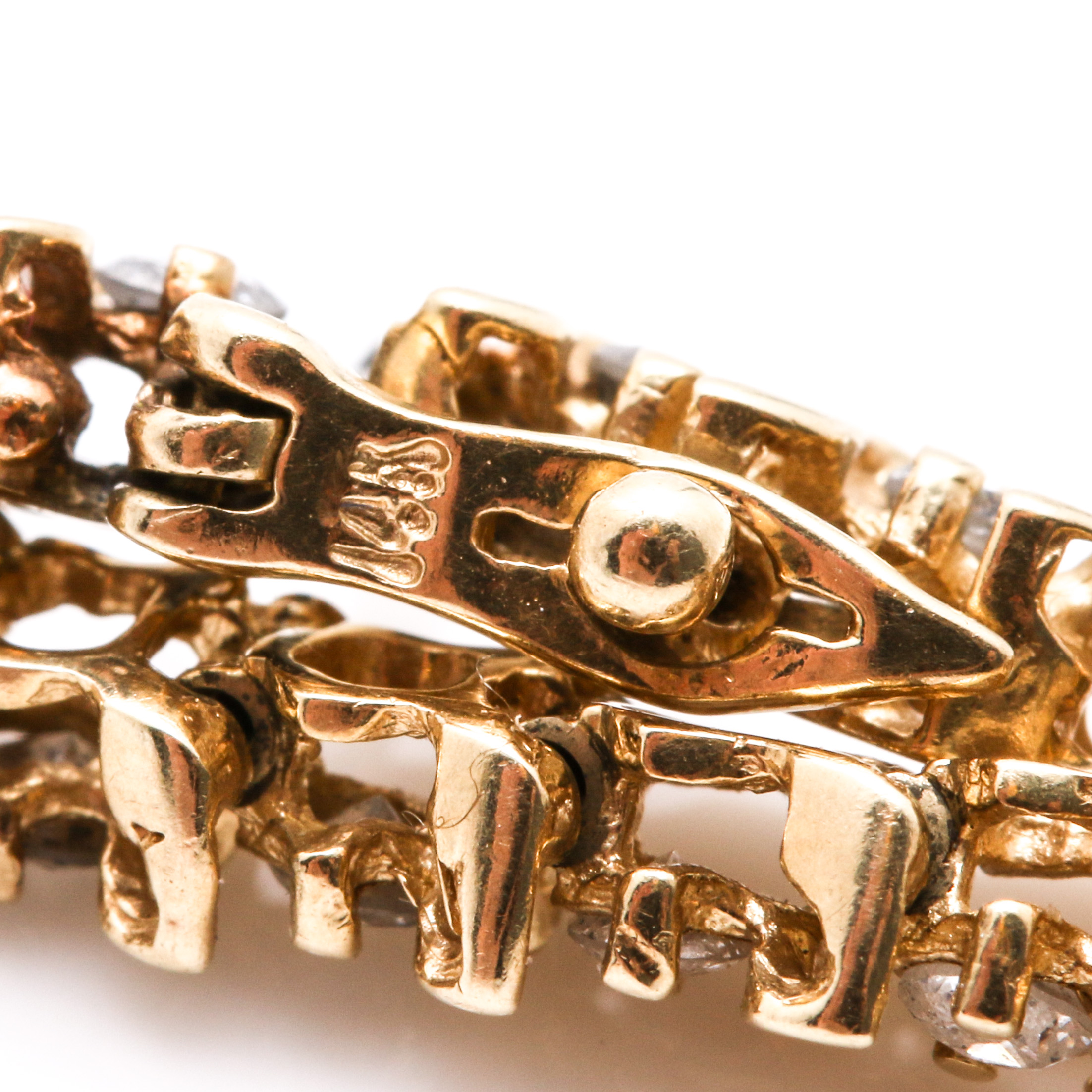 14K Yellow Gold 1.96 CTW Diamond Tennis Bracelet