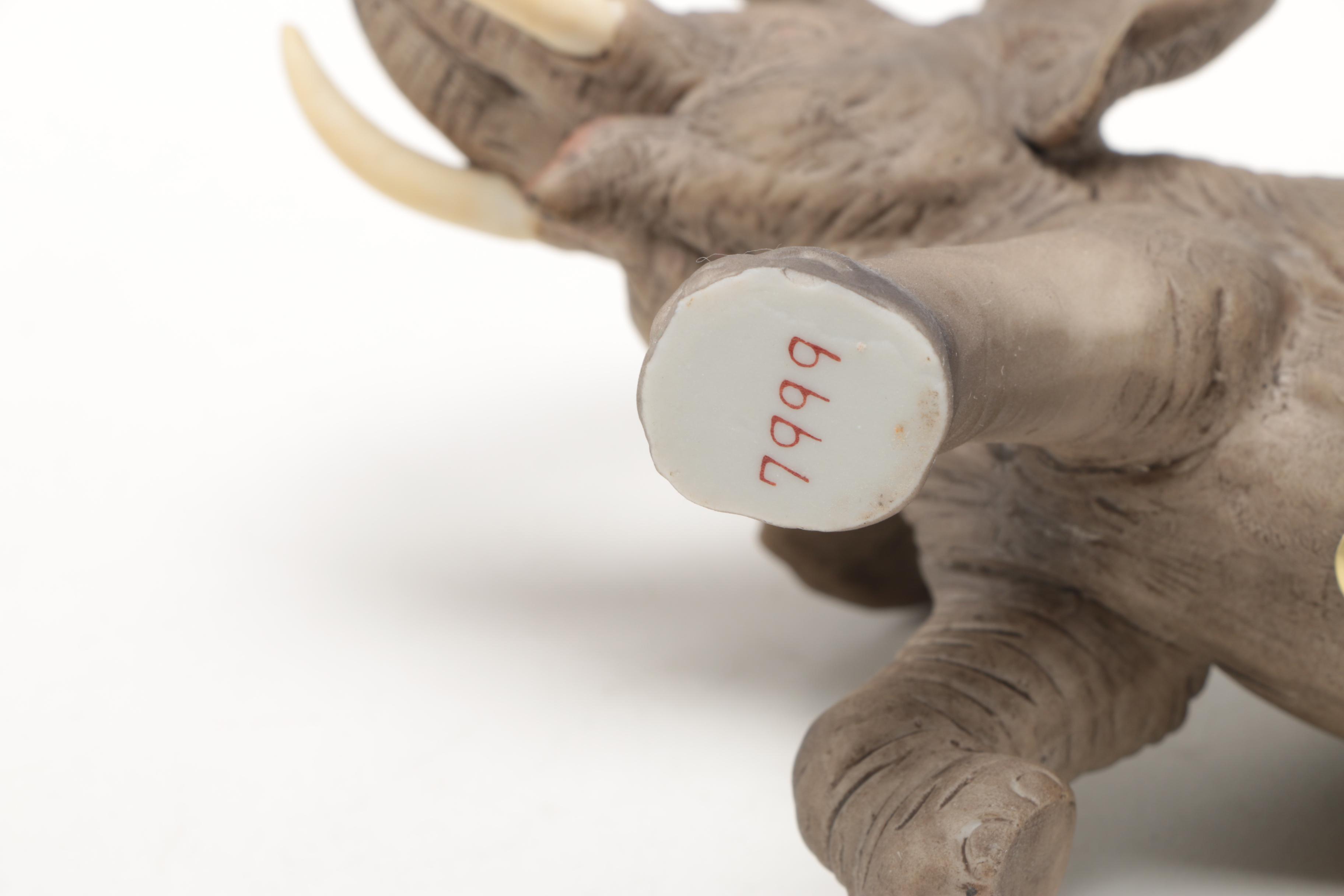 Family of Ceramic Elephant Figurines From Andrea by Sadek