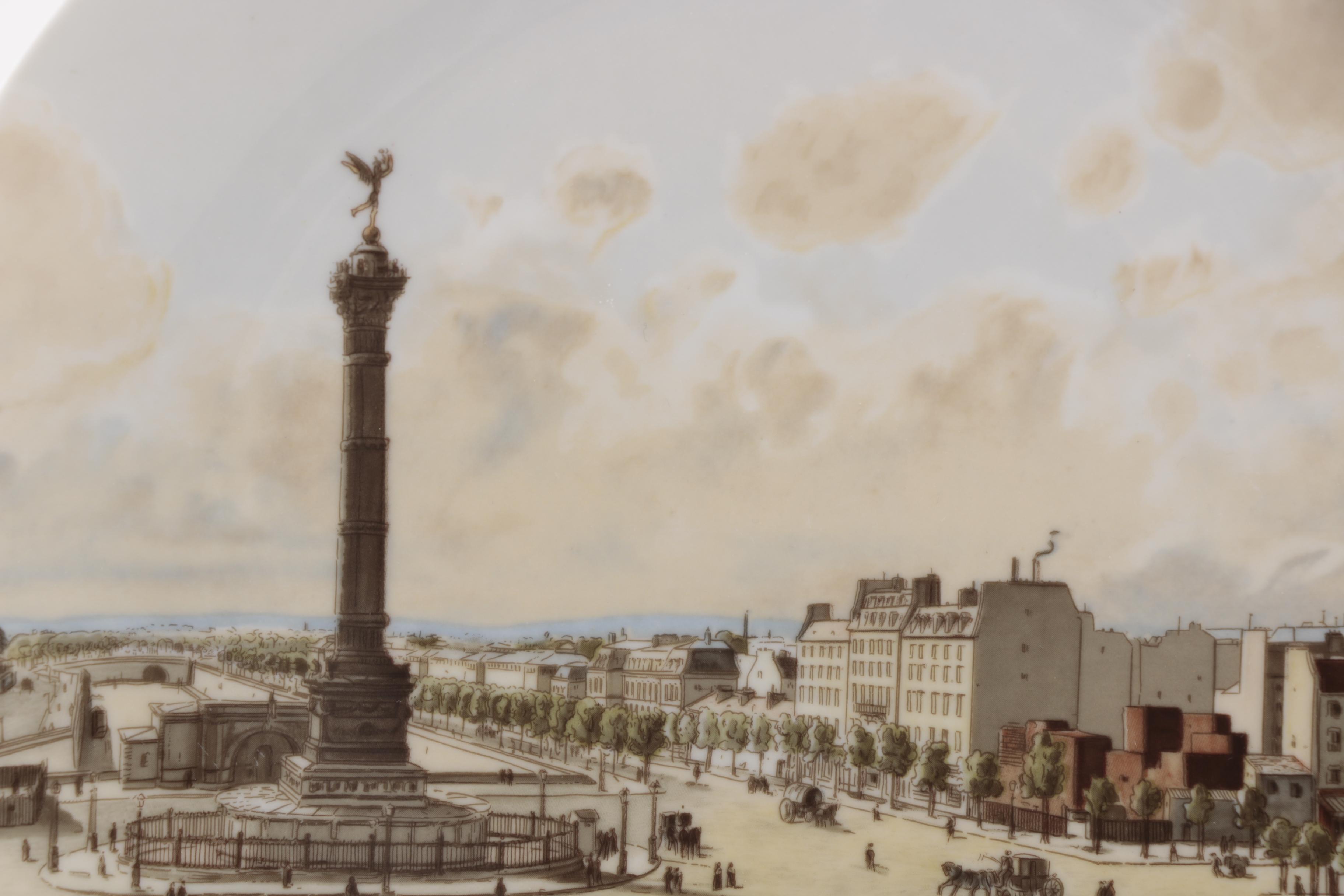 "The Bridges of Paris" Limited Edition Porcelaine De Paris Plates