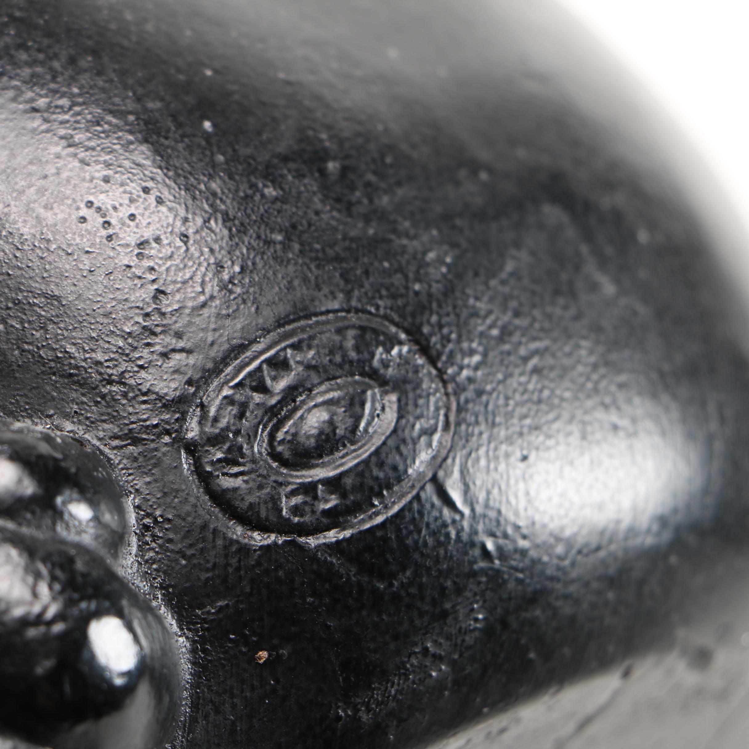 Vintage Black Ceramic Piggy Bank