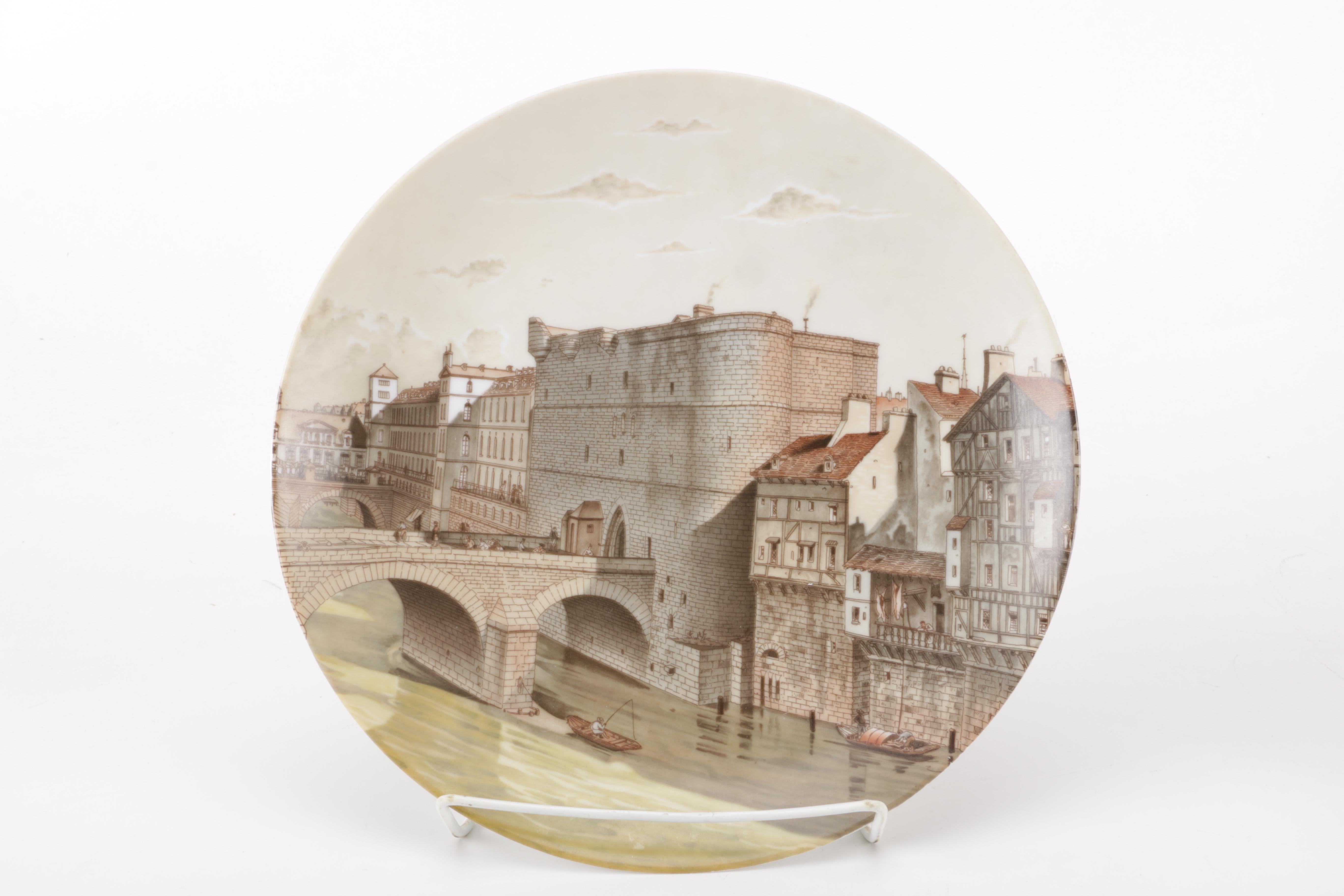 "The Bridges of Paris" Limited Edition Porcelaine De Paris Plates