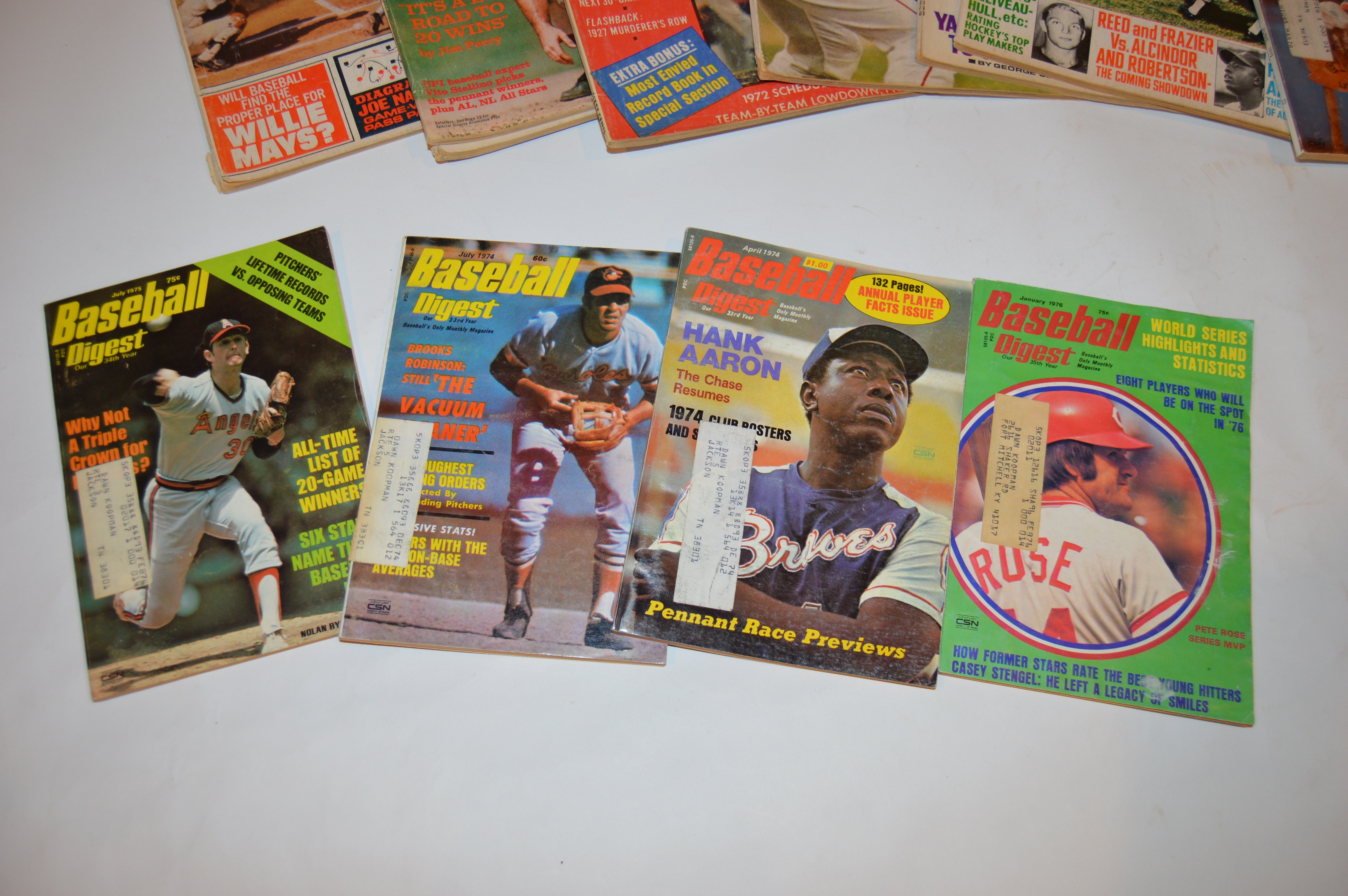 1960s-1970s Vintage Sports Magazines and Publications