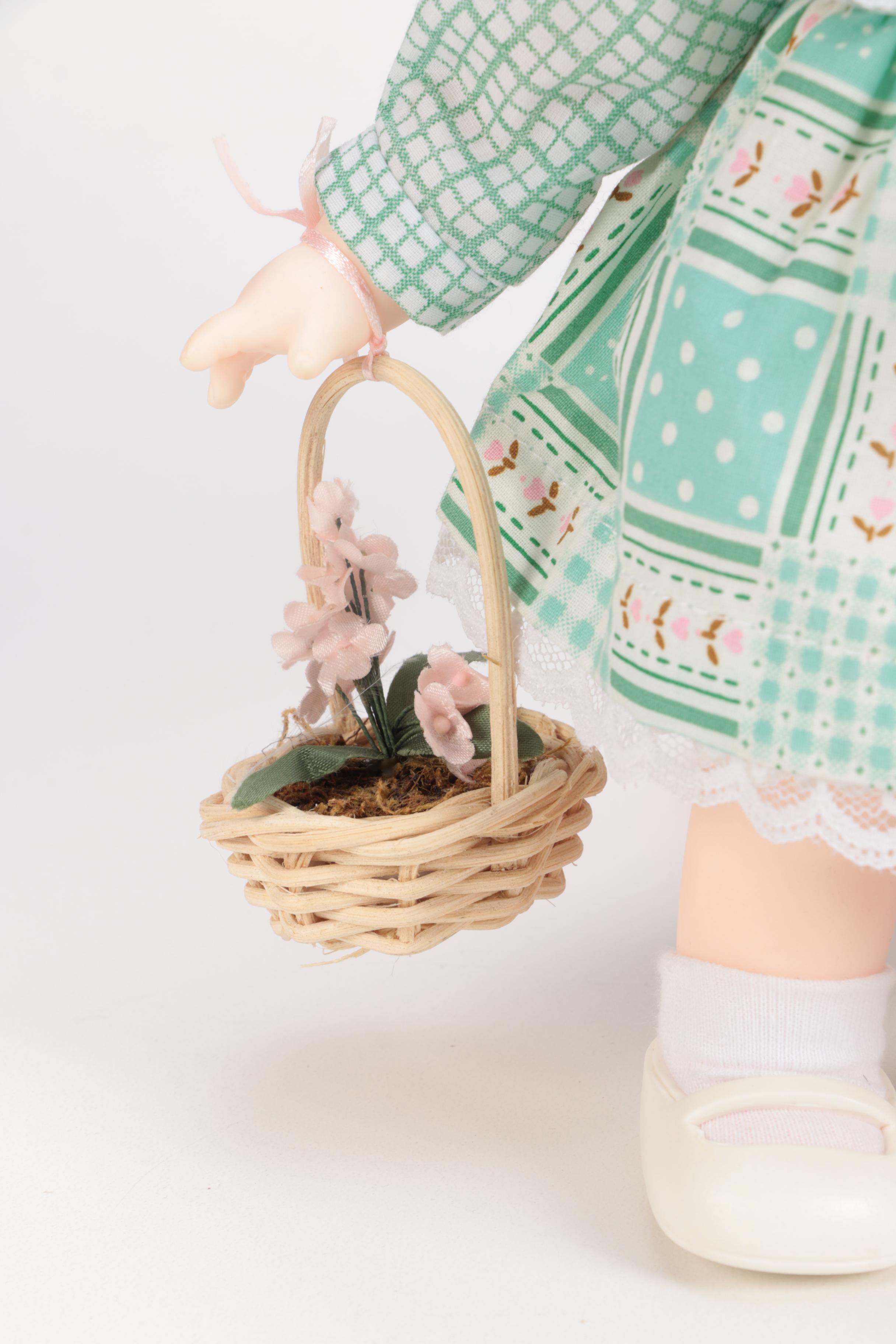 Generous Collection of Porcelain and Stuffed Dolls including Precious Moments