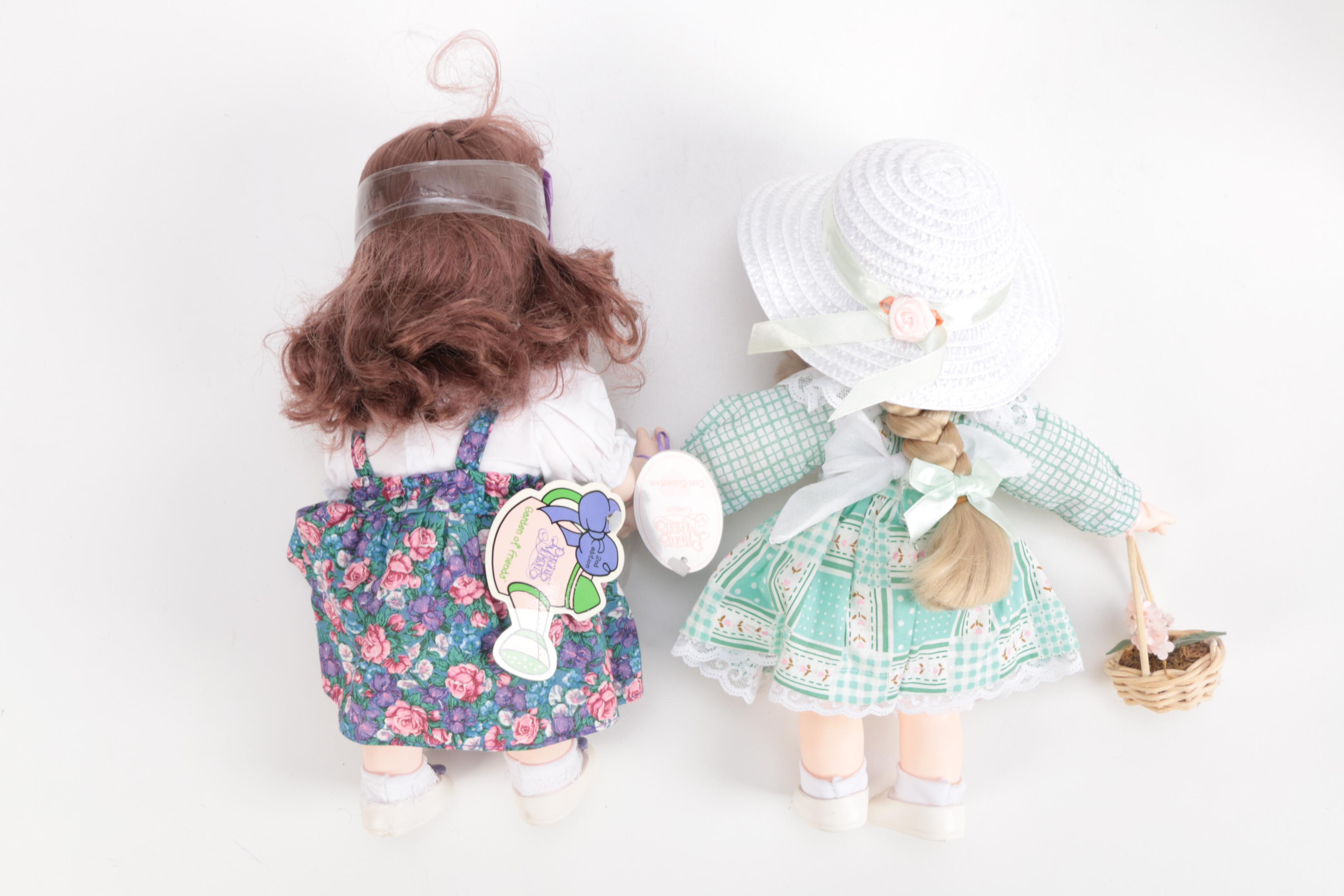 Generous Collection of Porcelain and Stuffed Dolls including Precious Moments