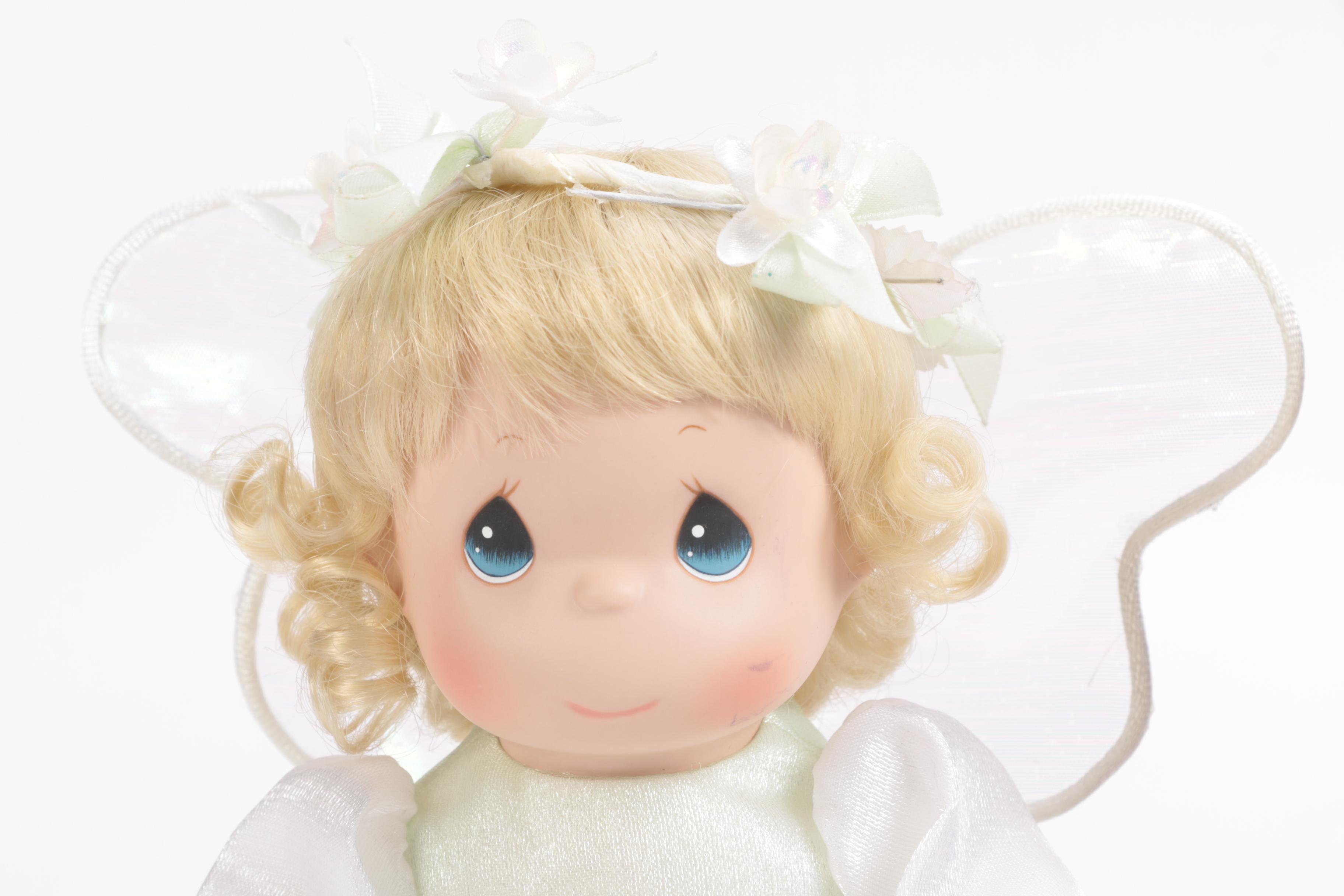Generous Collection of Porcelain and Stuffed Dolls including Precious Moments
