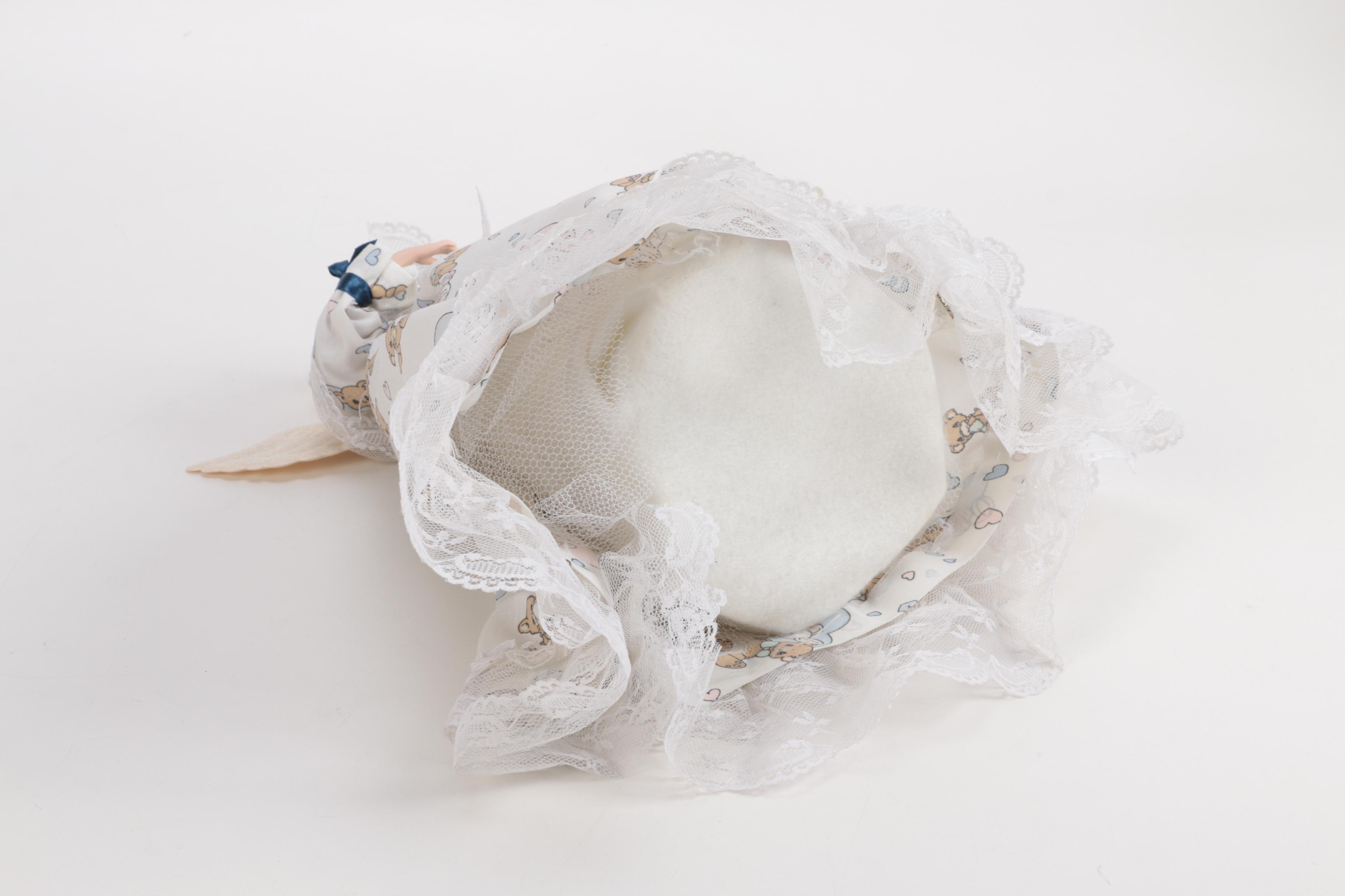 Generous Collection of Porcelain and Stuffed Dolls including Precious Moments