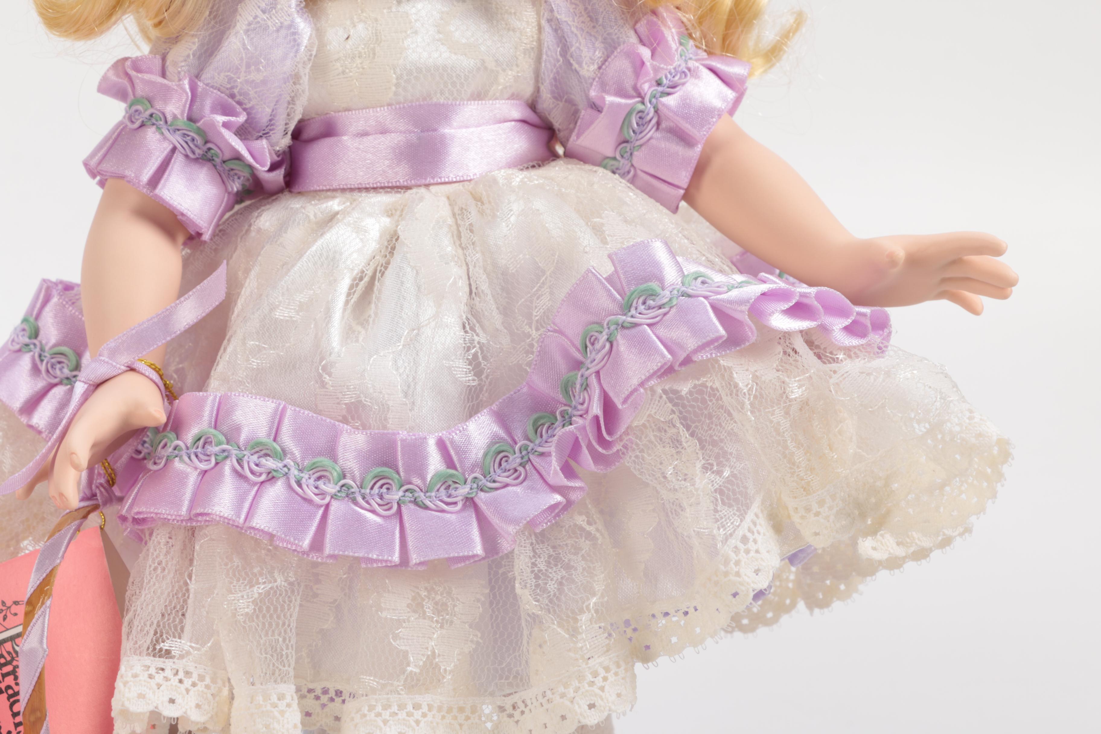 Generous Collection of Porcelain and Stuffed Dolls including Precious Moments