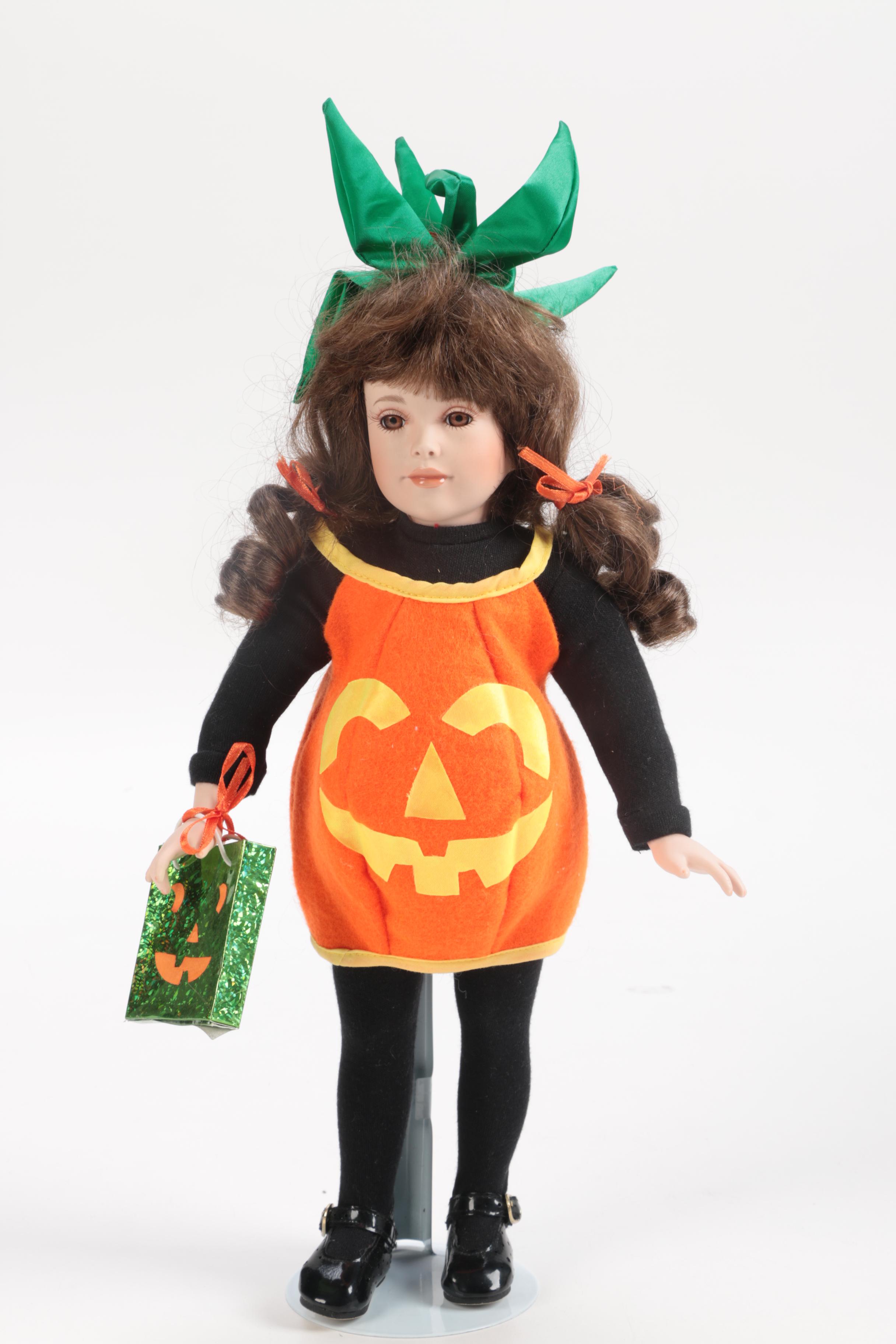 Generous Collection of Porcelain and Stuffed Dolls including Precious Moments