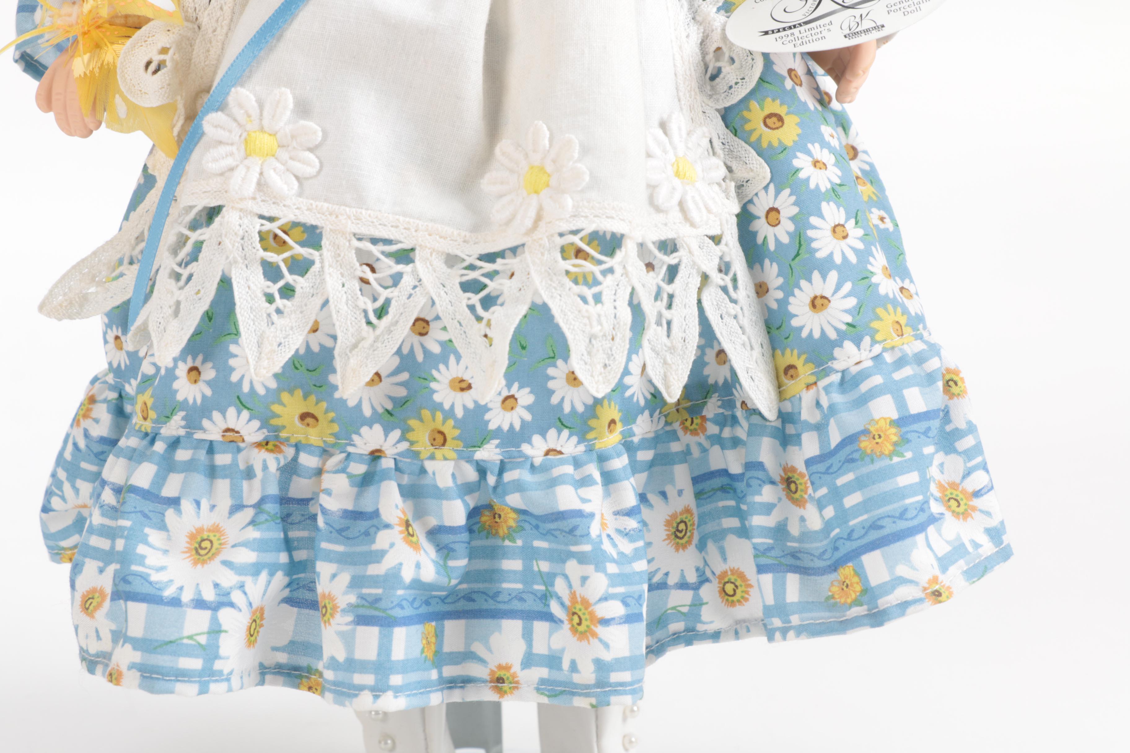 Generous Collection of Porcelain and Stuffed Dolls including Precious Moments