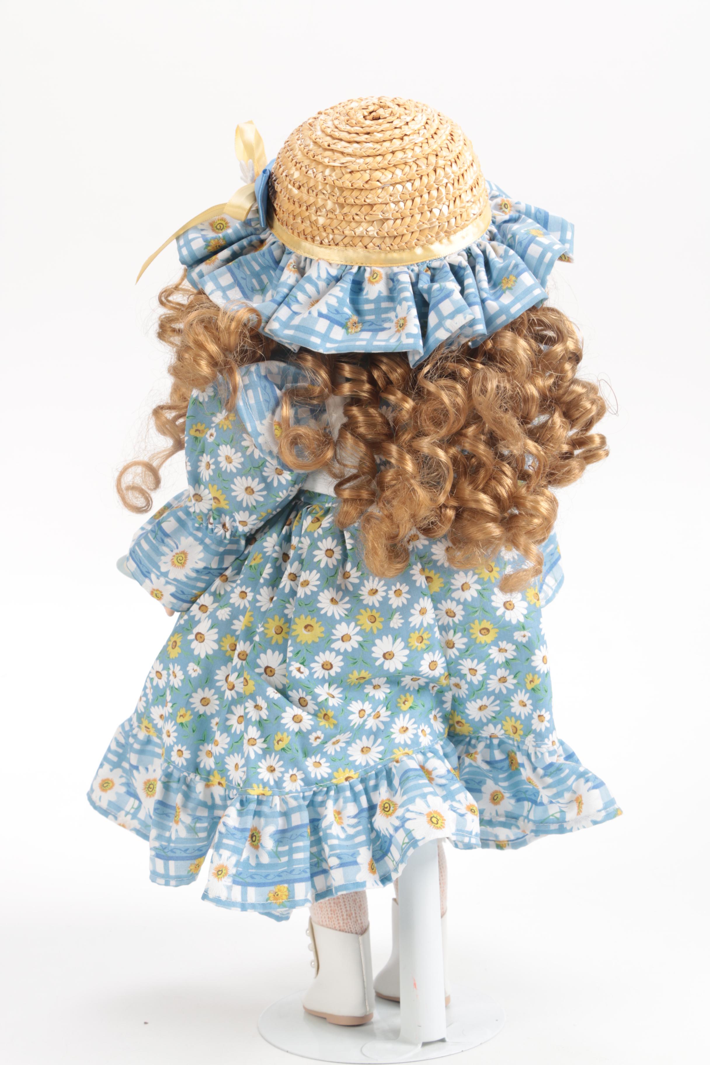 Generous Collection of Porcelain and Stuffed Dolls including Precious Moments