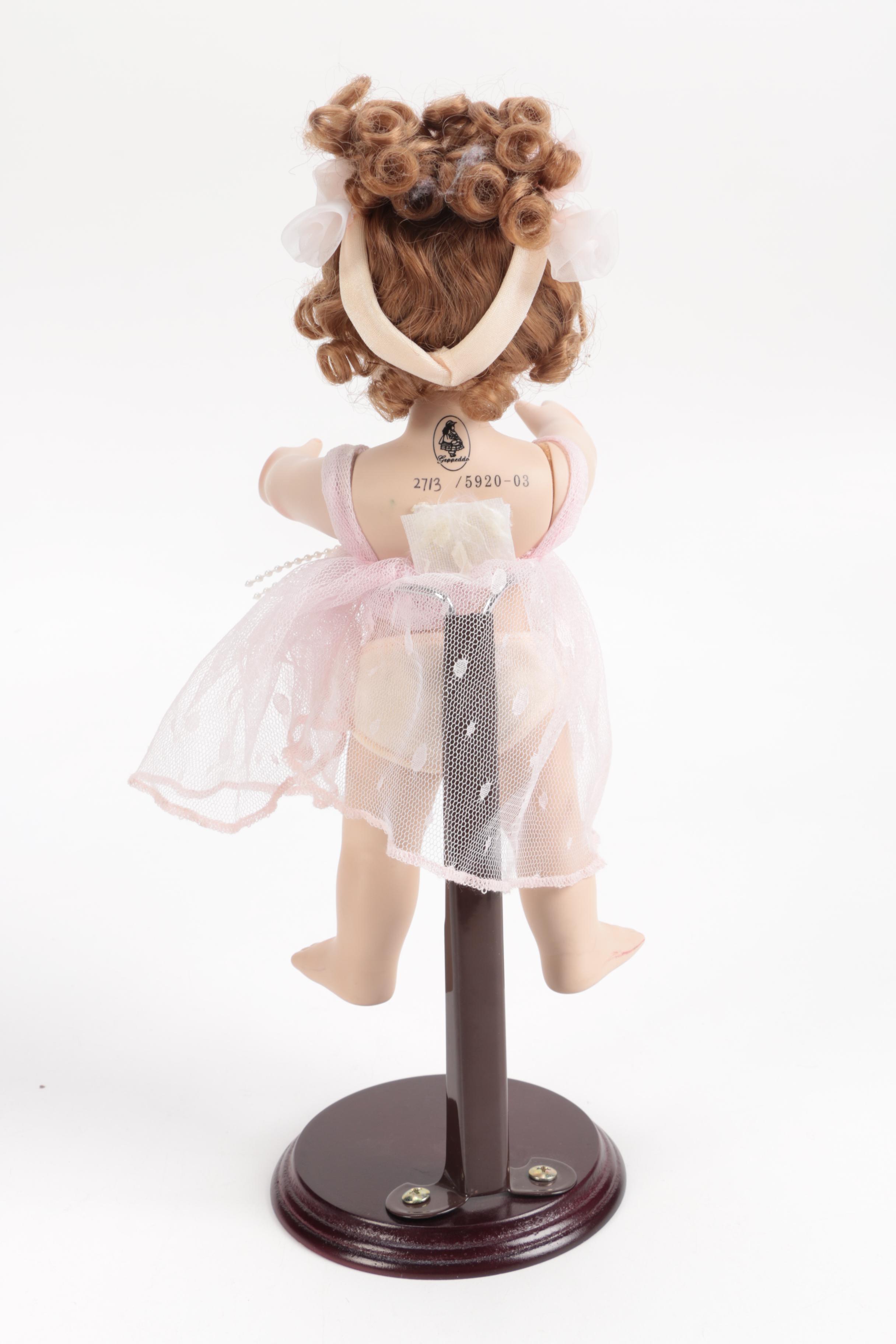 Generous Collection of Porcelain and Stuffed Dolls including Precious Moments
