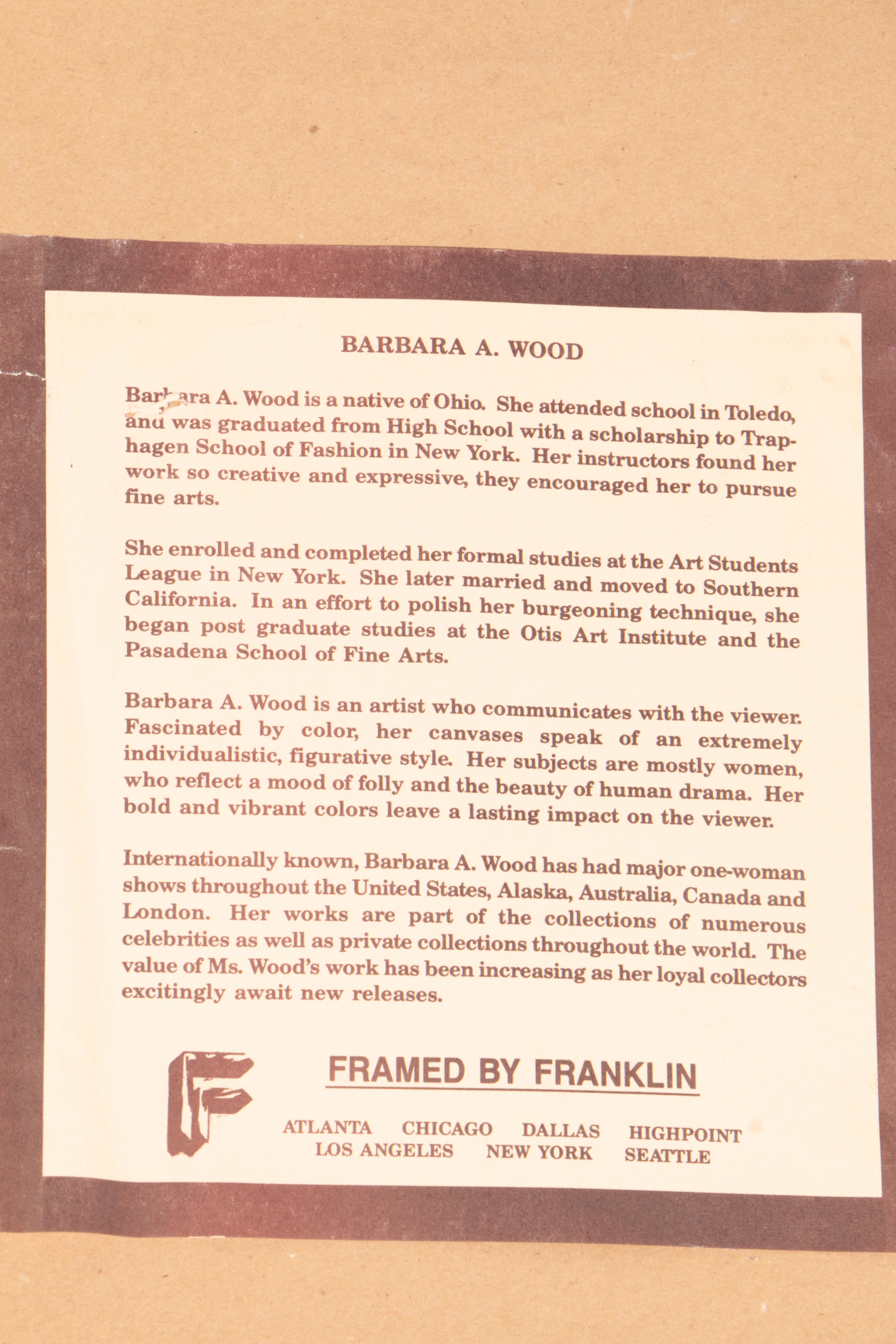 Barbara Wood Limited Edition Offset Lithograph Prints Including "Love in Bloom"