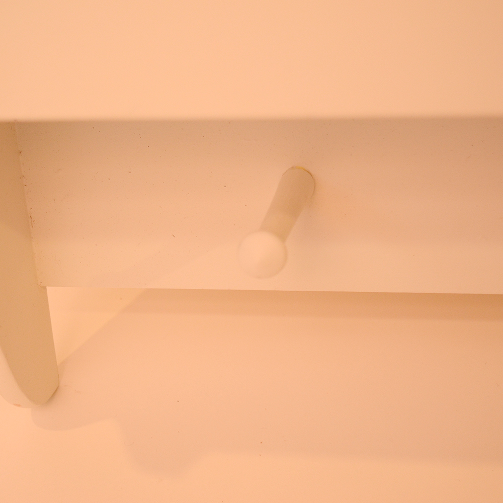 White Wooden Wall Shelf