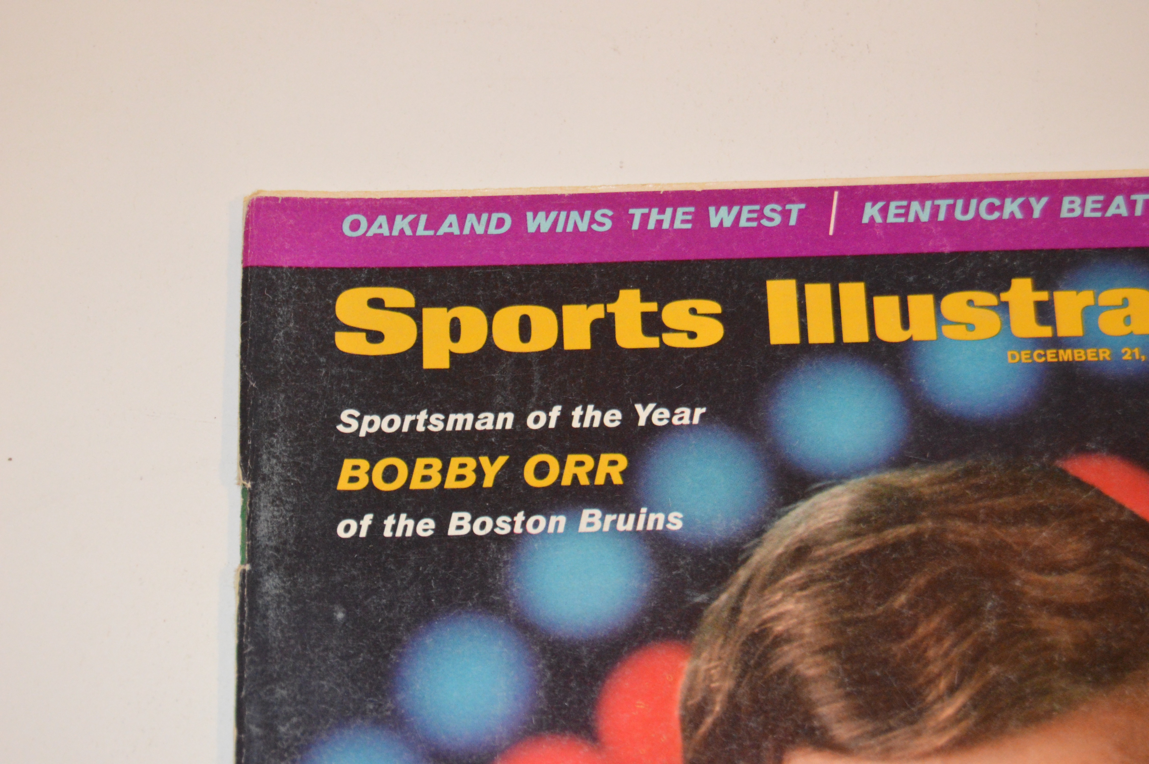 Vintage "Sports Illustrated" Magazine Featuring Hockey Player Bobby Orr