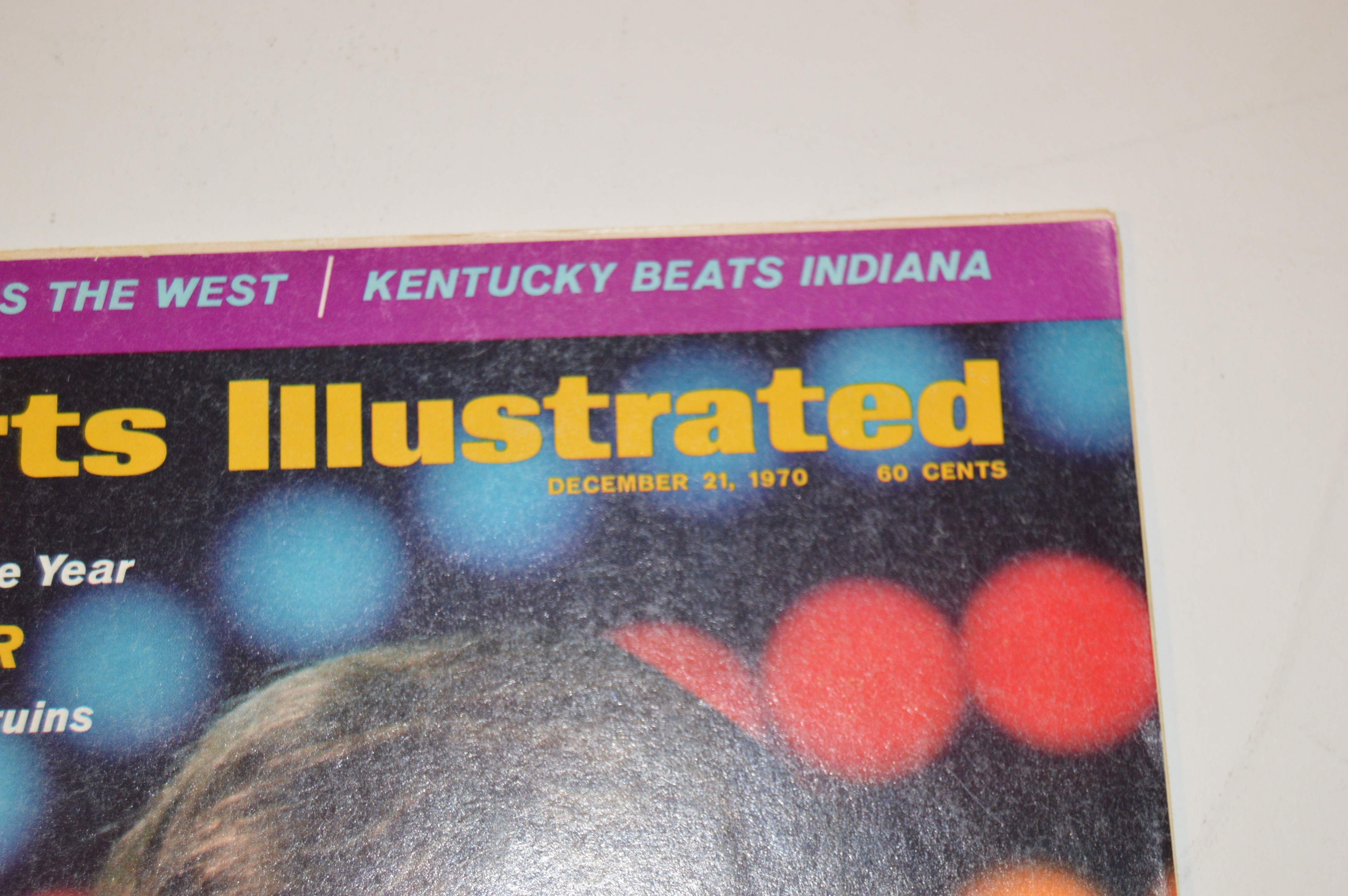 Vintage "Sports Illustrated" Magazine Featuring Hockey Player Bobby Orr