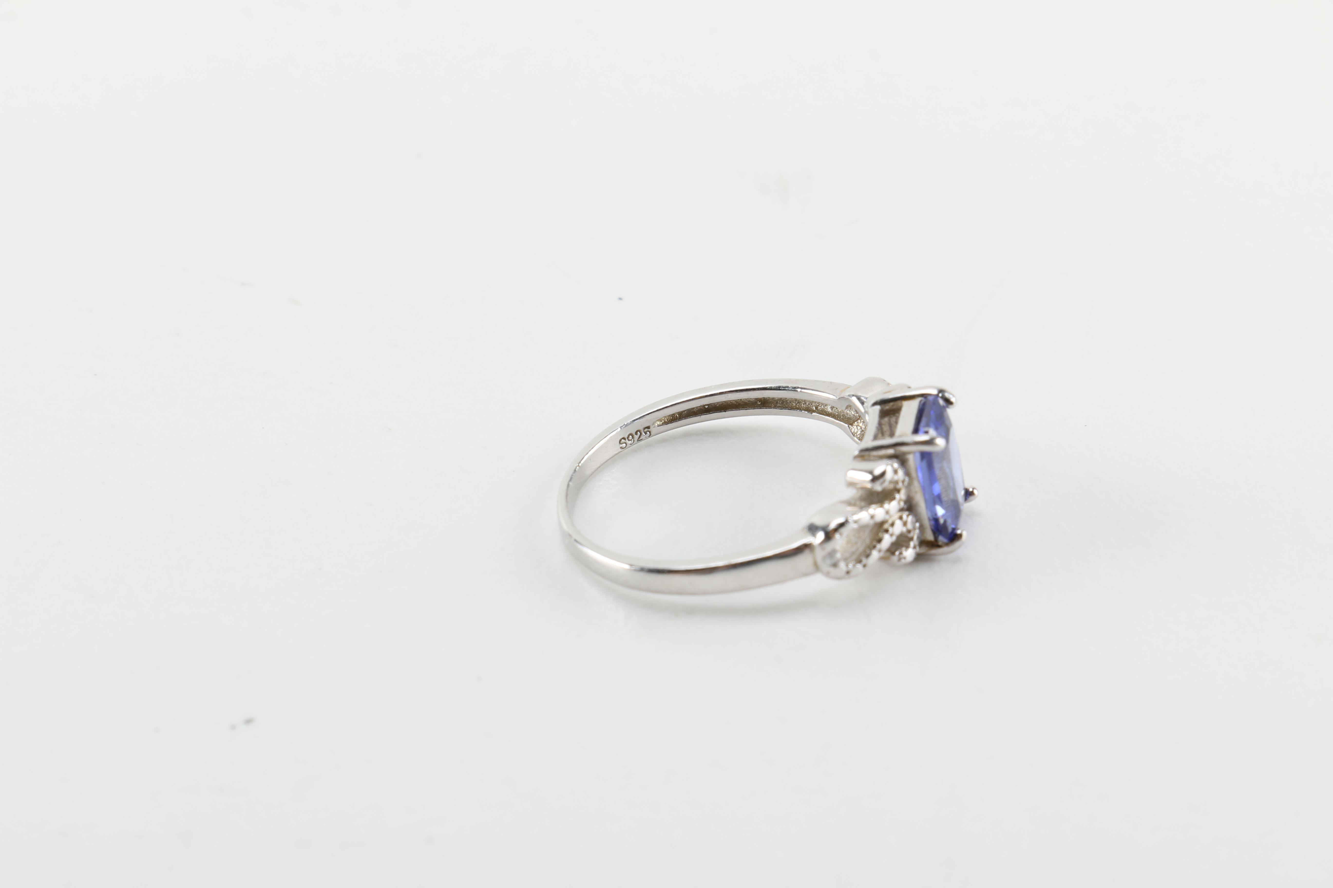 Sterling Silver and Gemstone Rings Including Pieces With Diamonds
