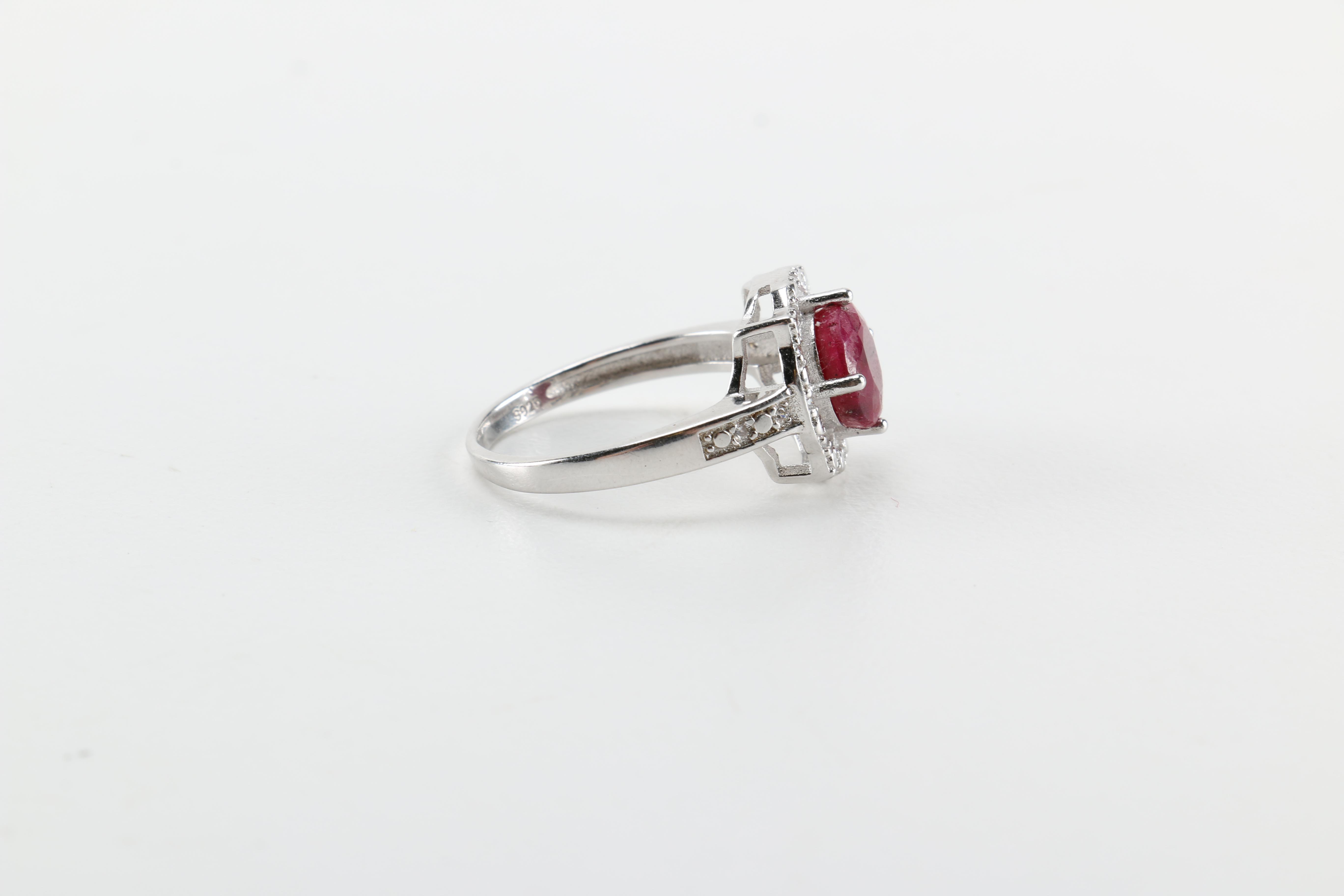 Sterling Silver and Gemstone Rings Including Pieces With Diamonds