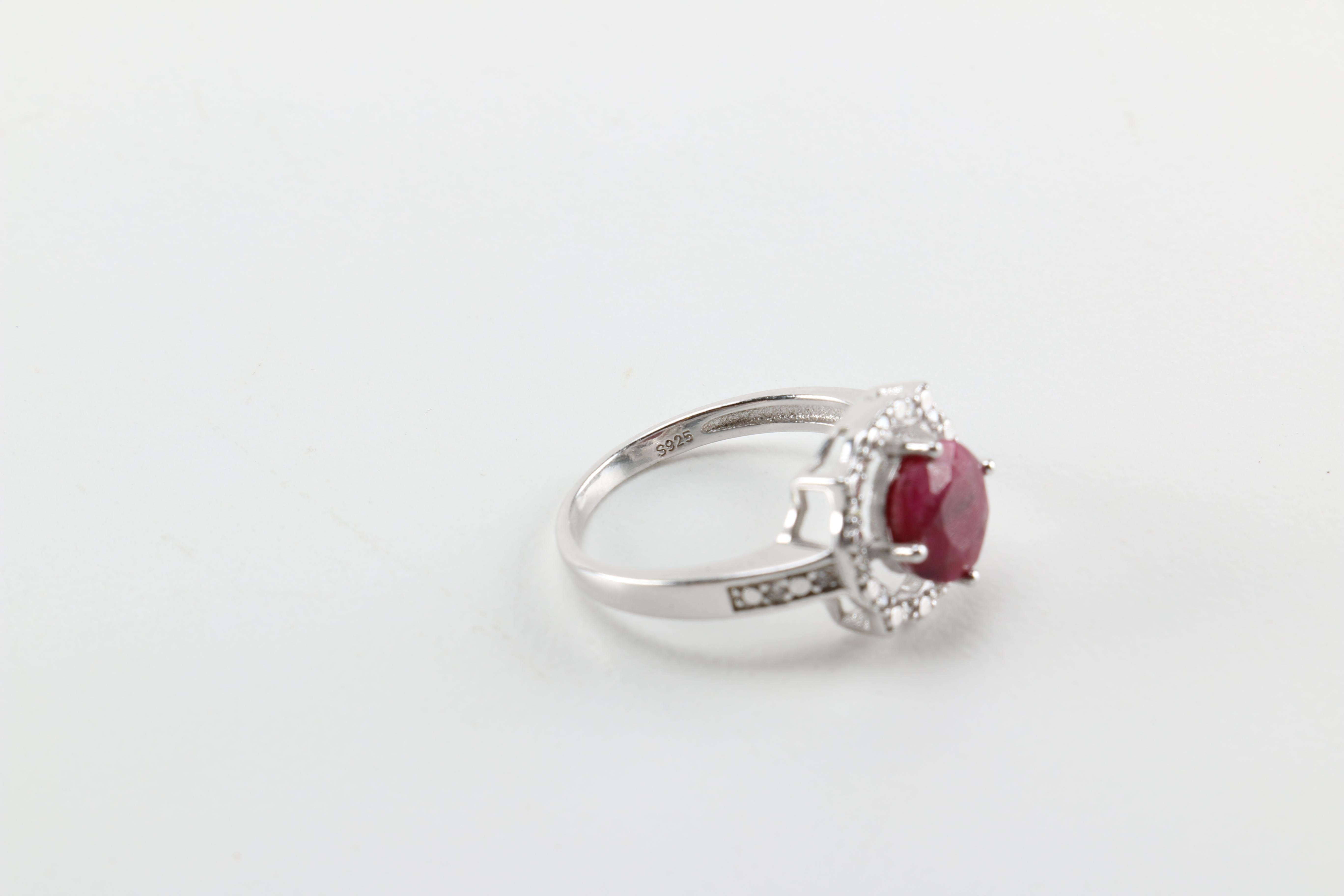 Sterling Silver and Gemstone Rings Including Pieces With Diamonds