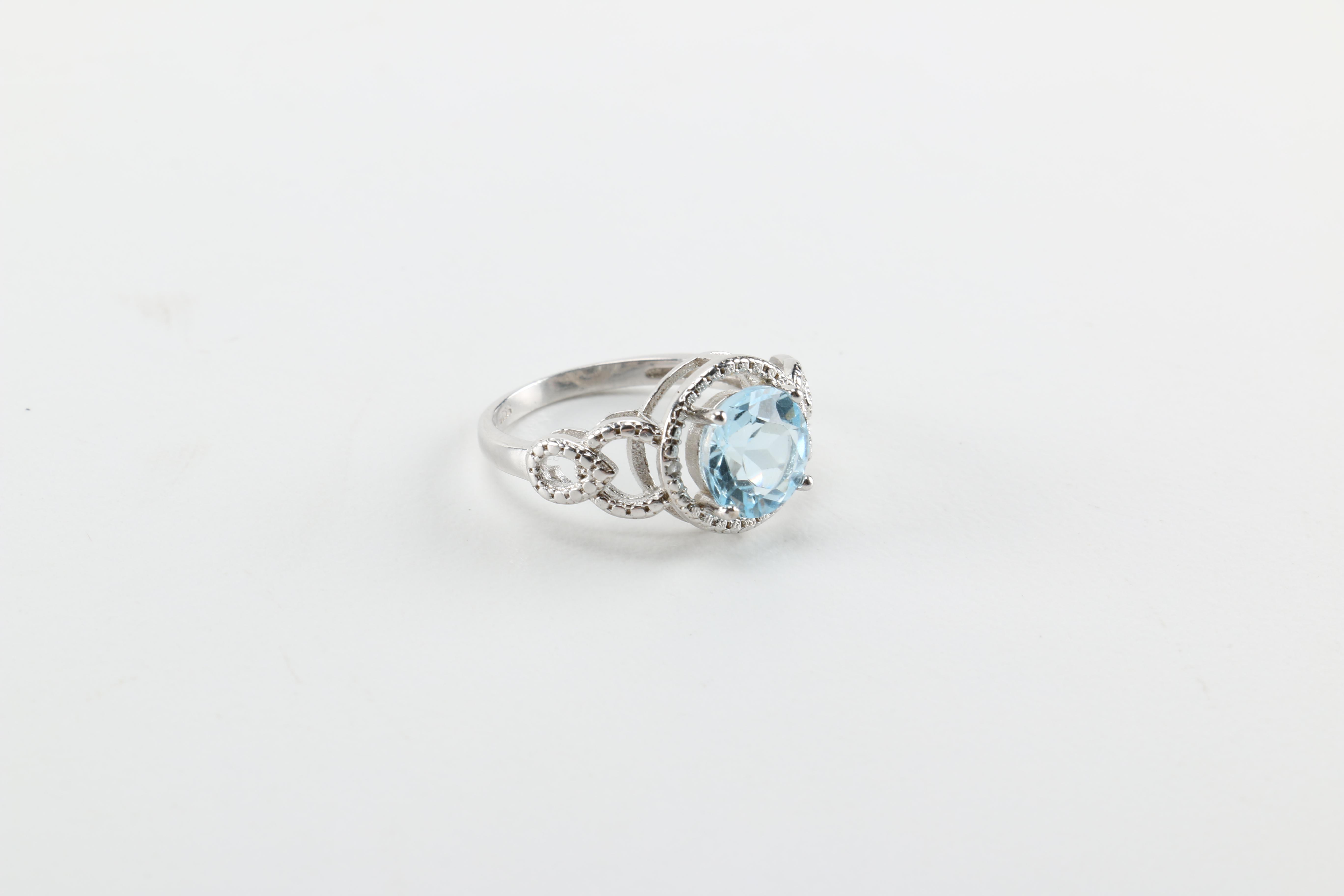 Sterling Silver and Gemstone Rings Including Pieces With Diamonds