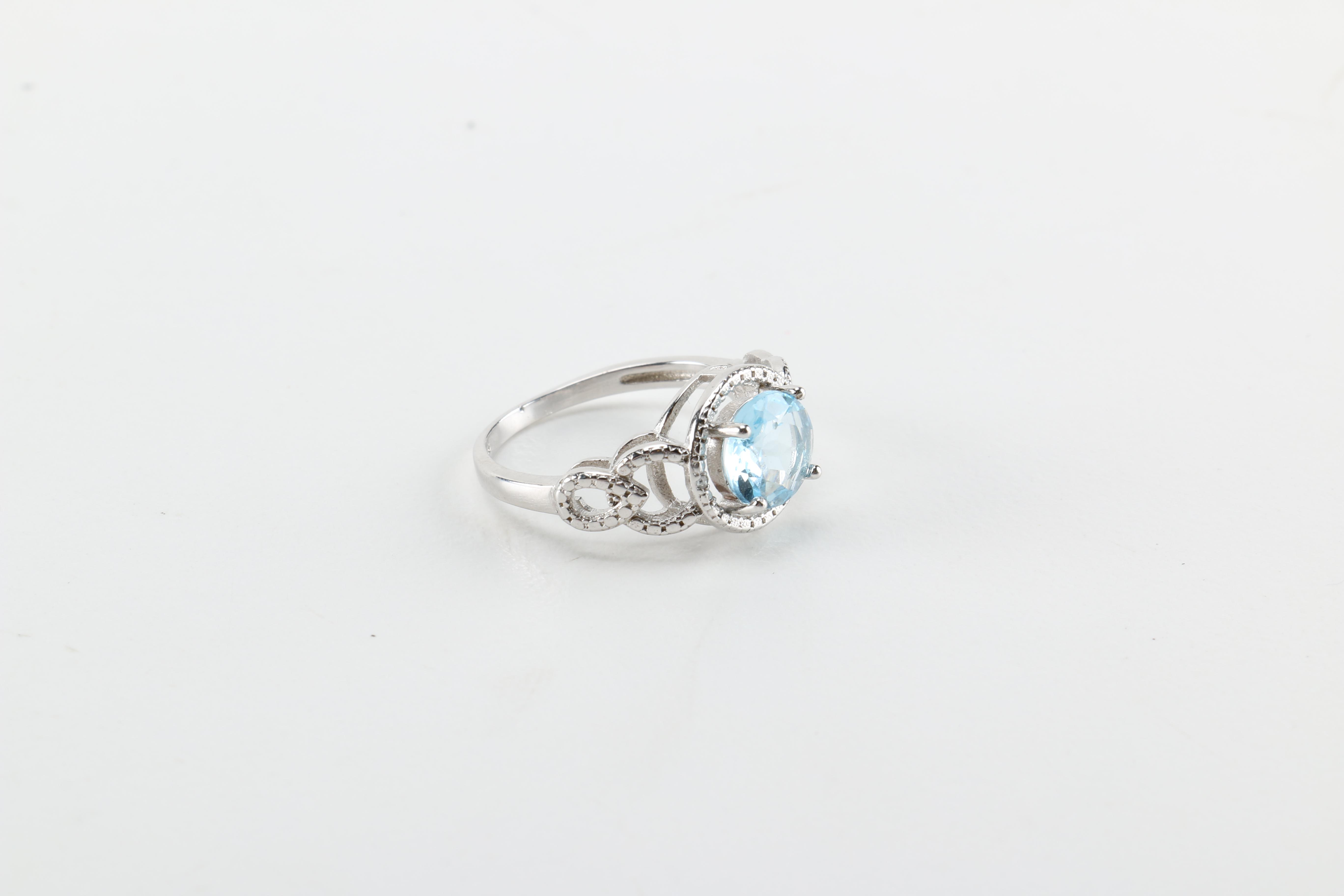 Sterling Silver and Gemstone Rings Including Pieces With Diamonds