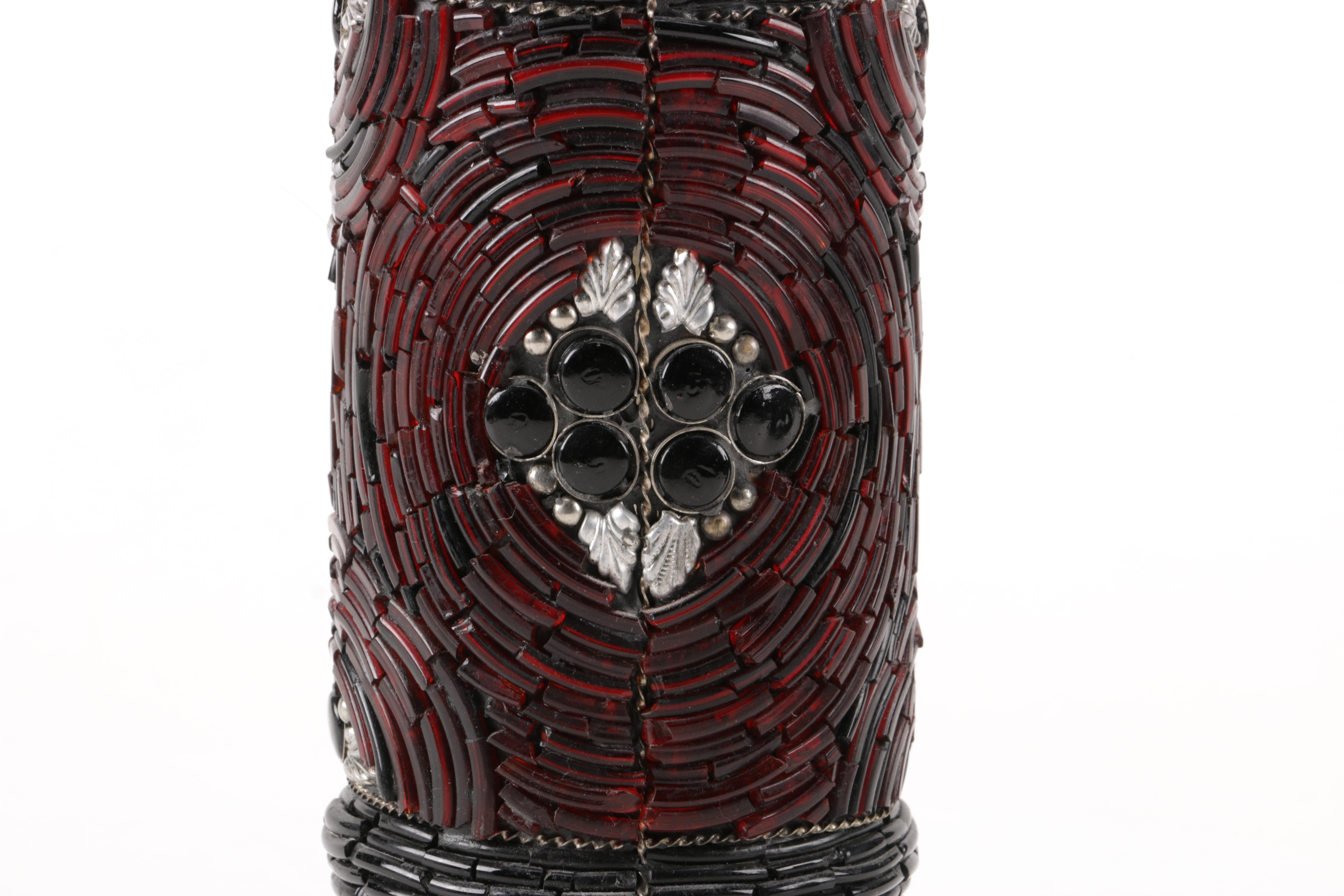 Beaded Mosaic Candle Holders