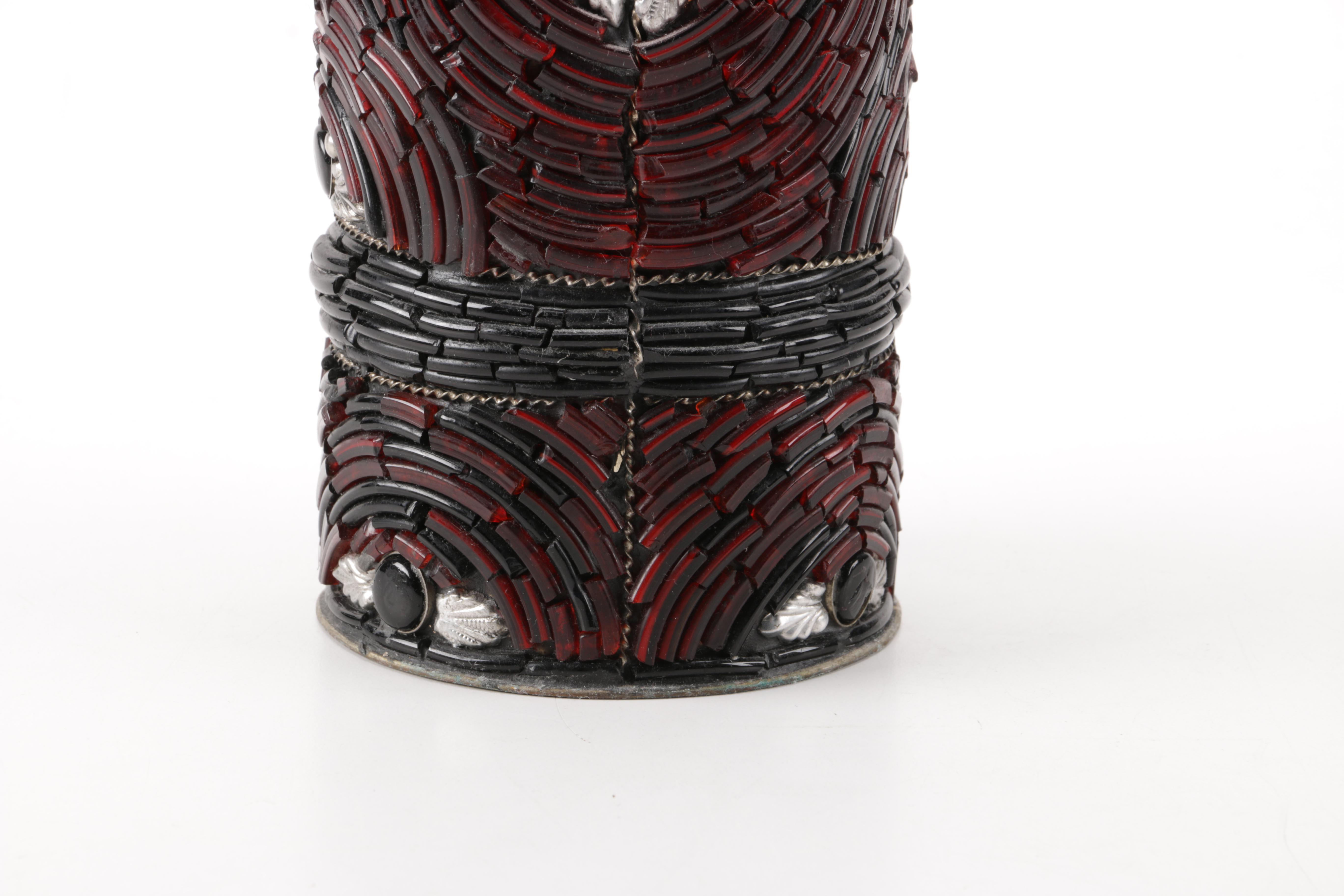 Beaded Mosaic Candle Holders
