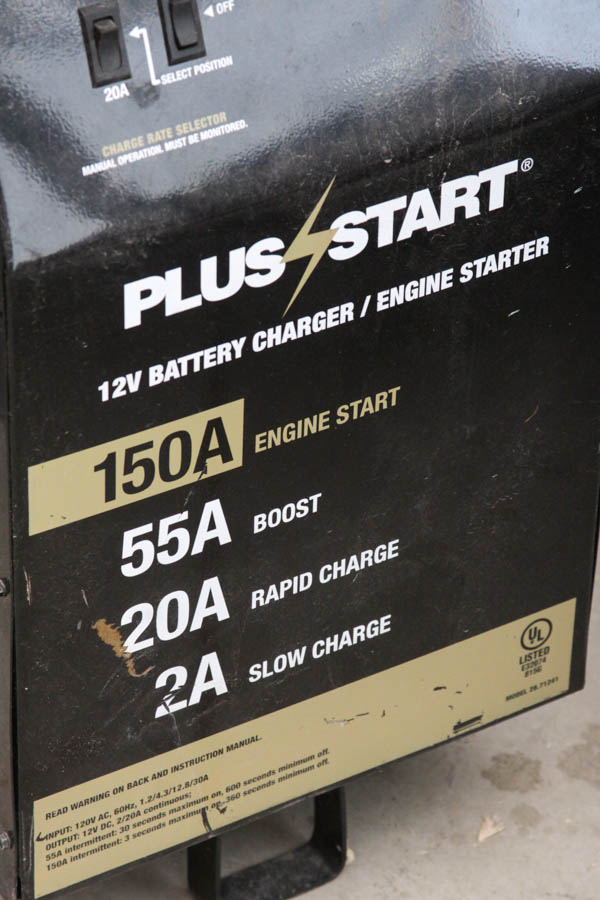 Plus Start 12V Battery Charger/Engine Starter