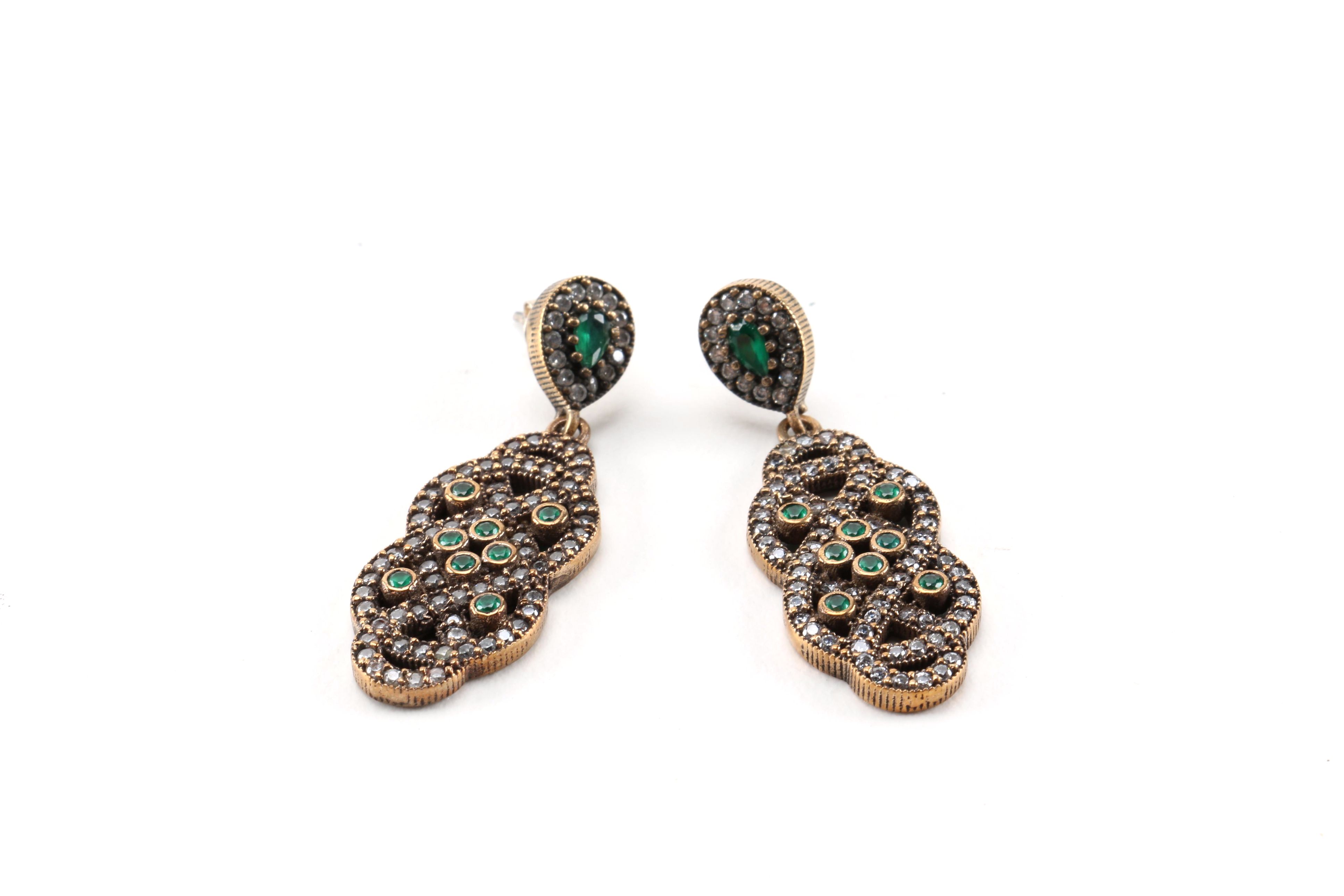 Retro-Inspired Earrings and Bracelet