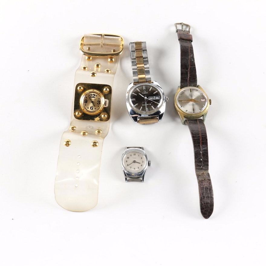 Wristwatches Including Timex and Vendome