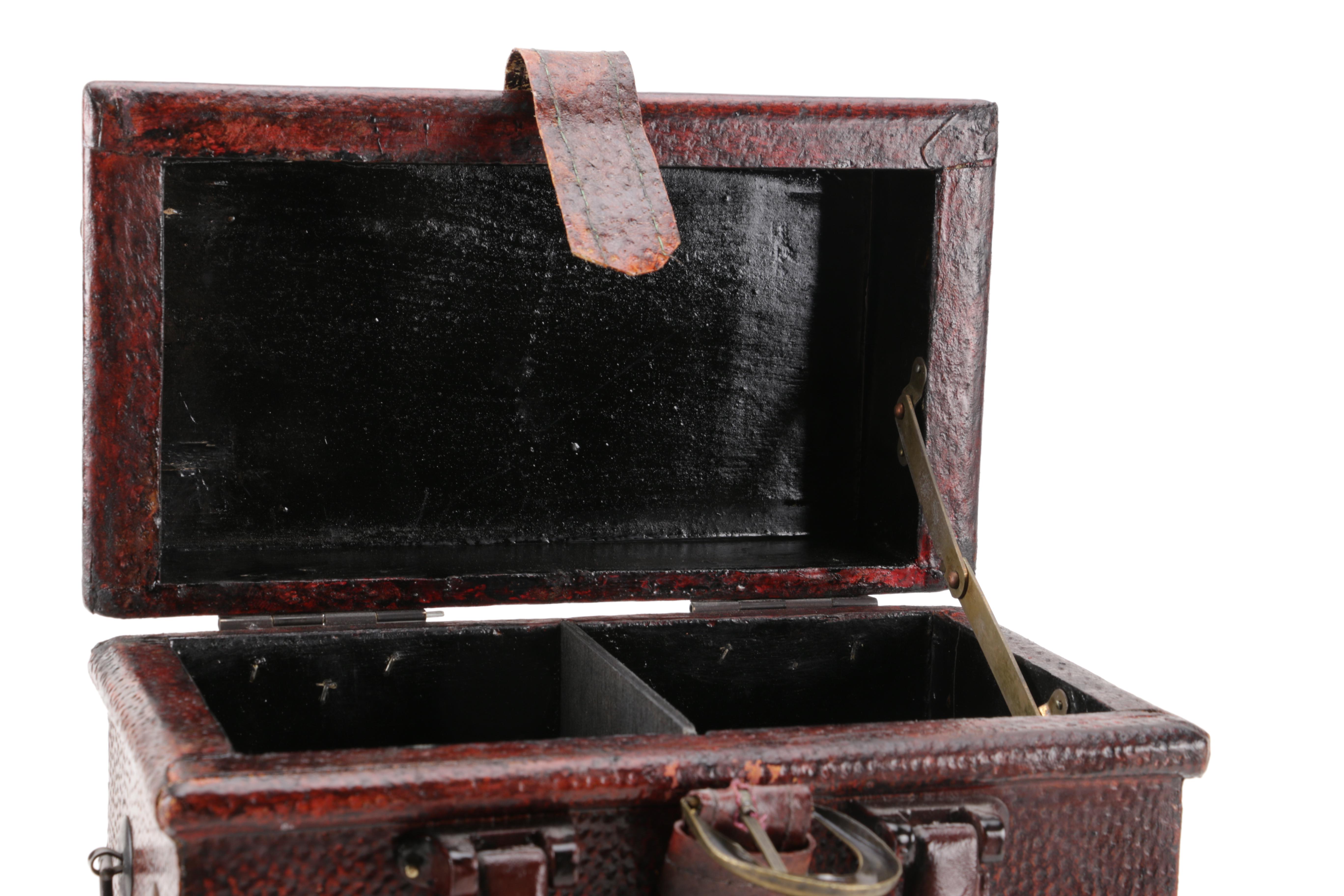 Luggage-Style Box, Pocket Watch Desk Clock, and Decorative Feather Spheres