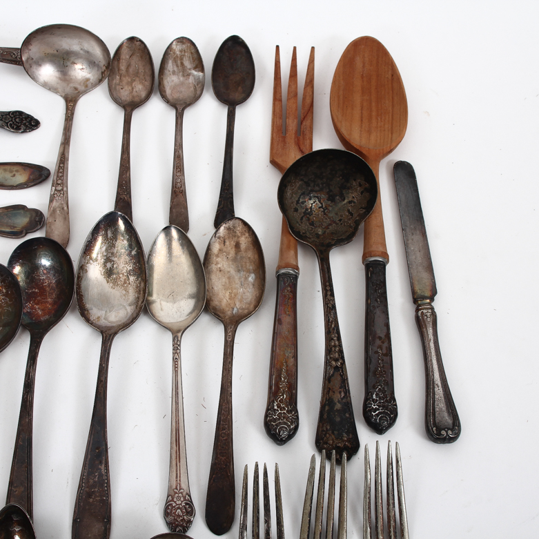Generous Collection of Vintage and Antique Silver Plated Flatware