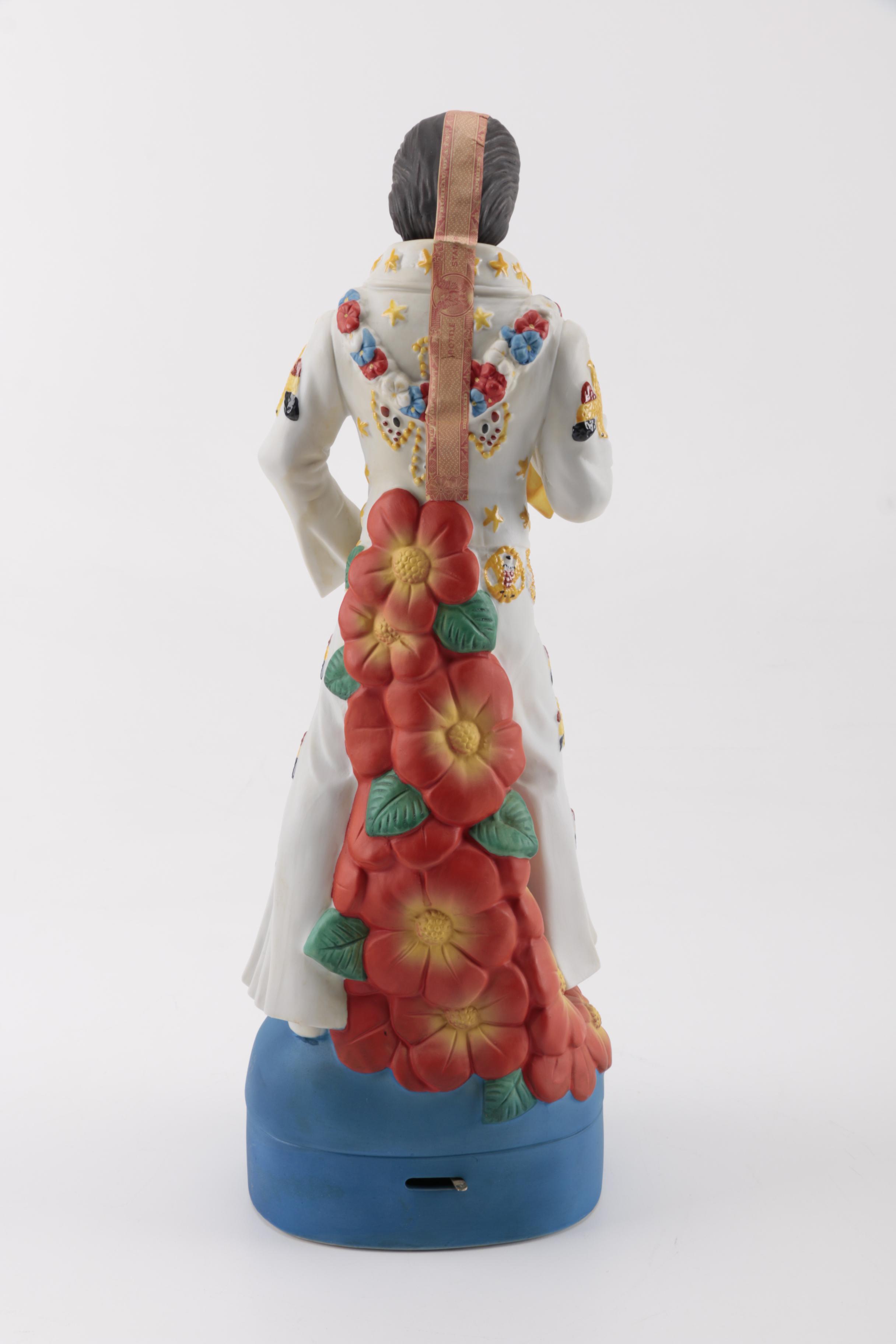 McCormick Elvis Presley Figural Decanters Including Musical Decanter