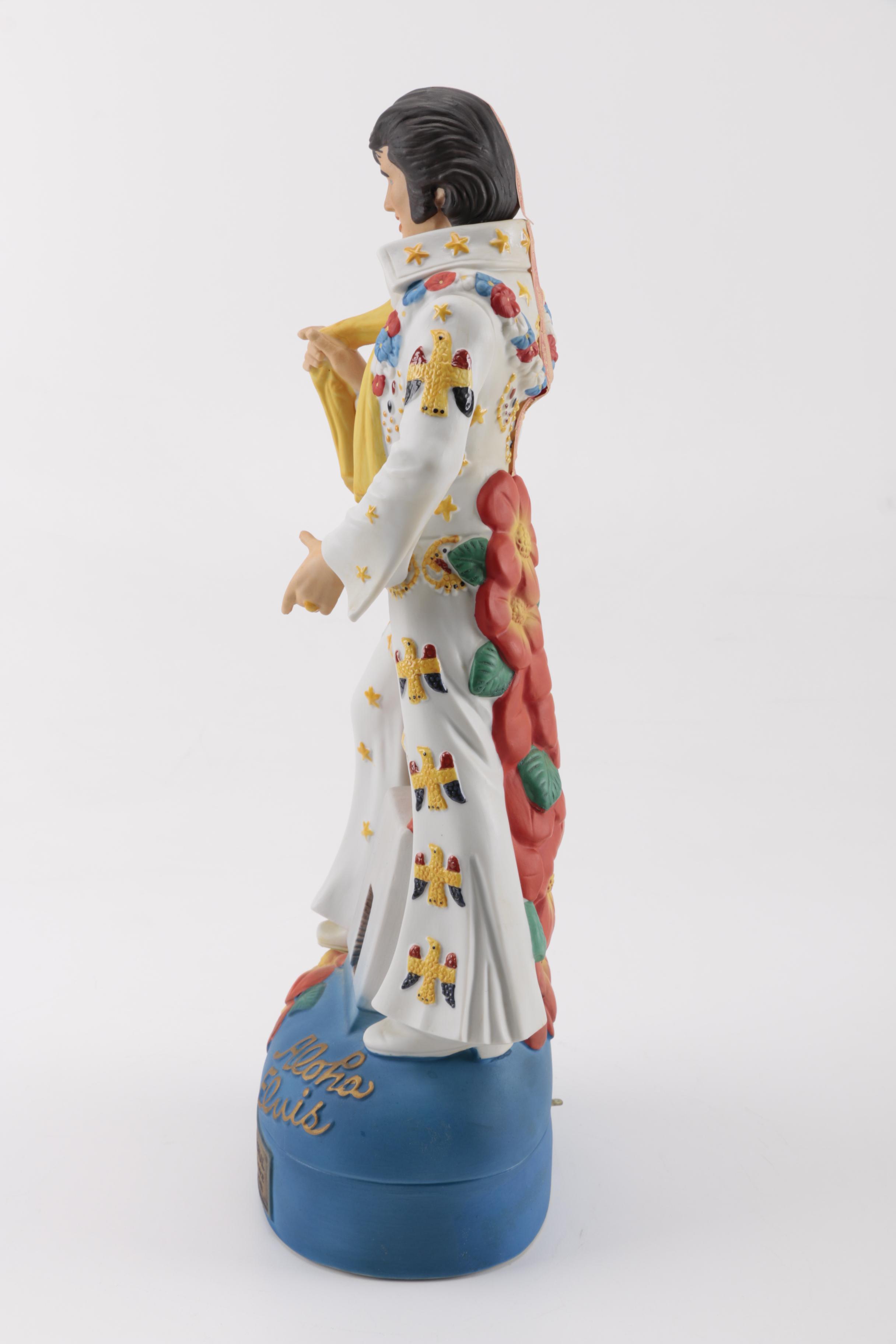 McCormick Elvis Presley Figural Decanters Including Musical Decanter