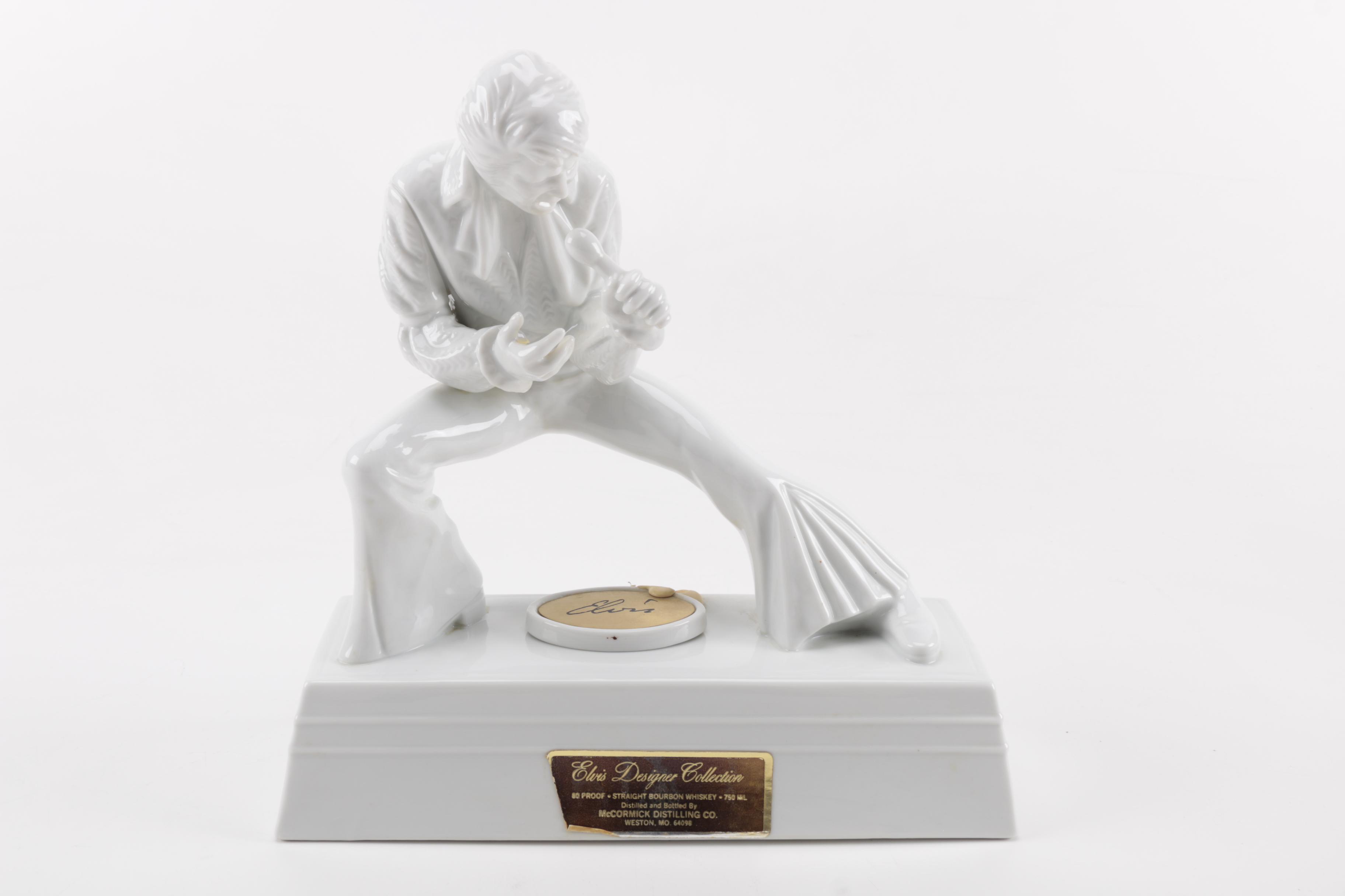 McCormick Elvis Presley Figural Decanters Including Musical Decanter