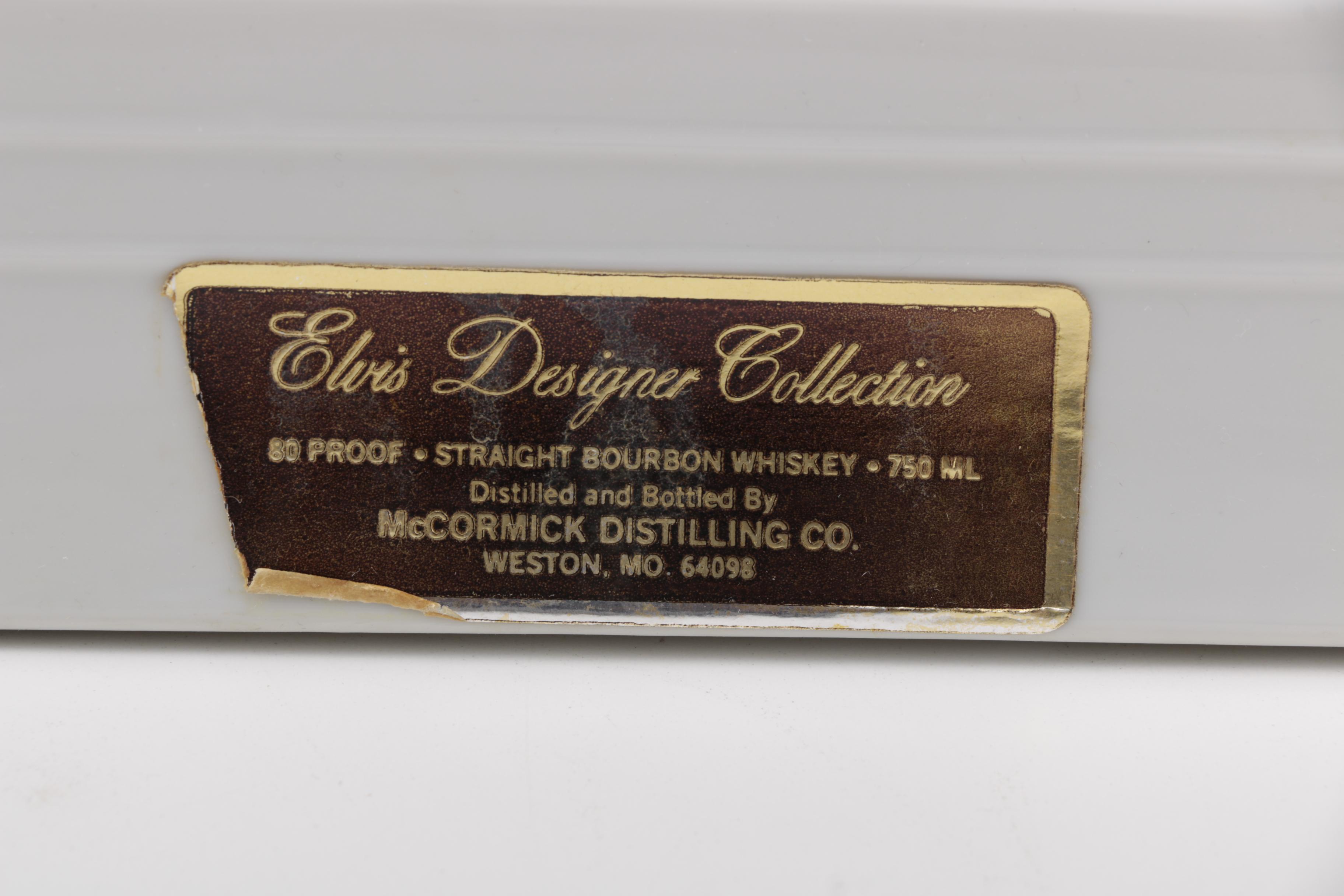 McCormick Elvis Presley Figural Decanters Including Musical Decanter