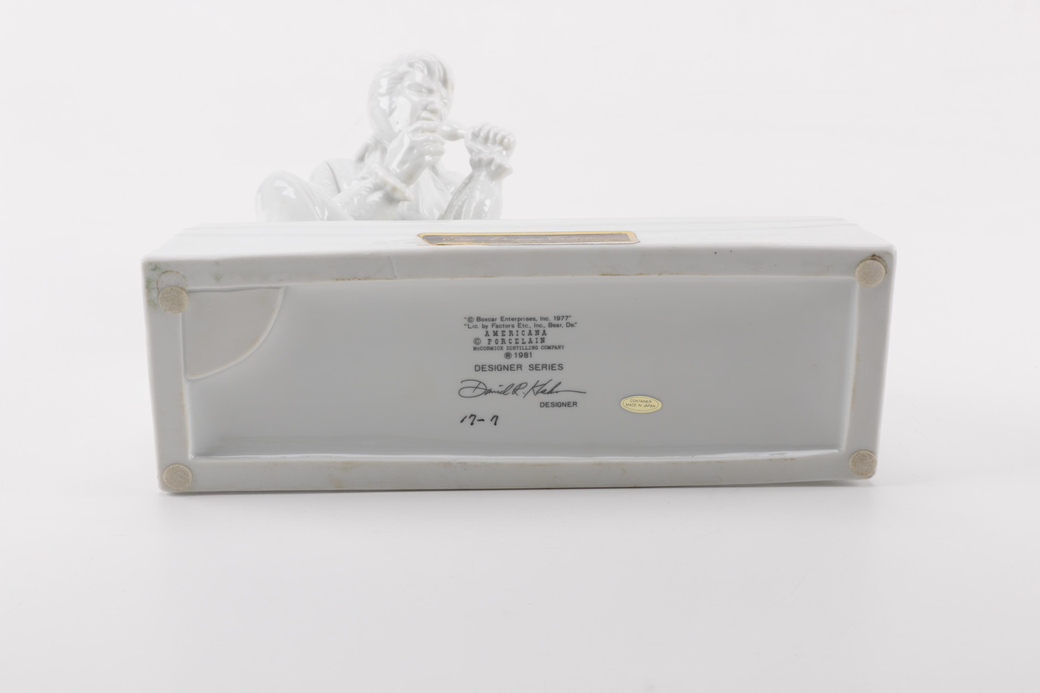 McCormick Elvis Presley Figural Decanters Including Musical Decanter