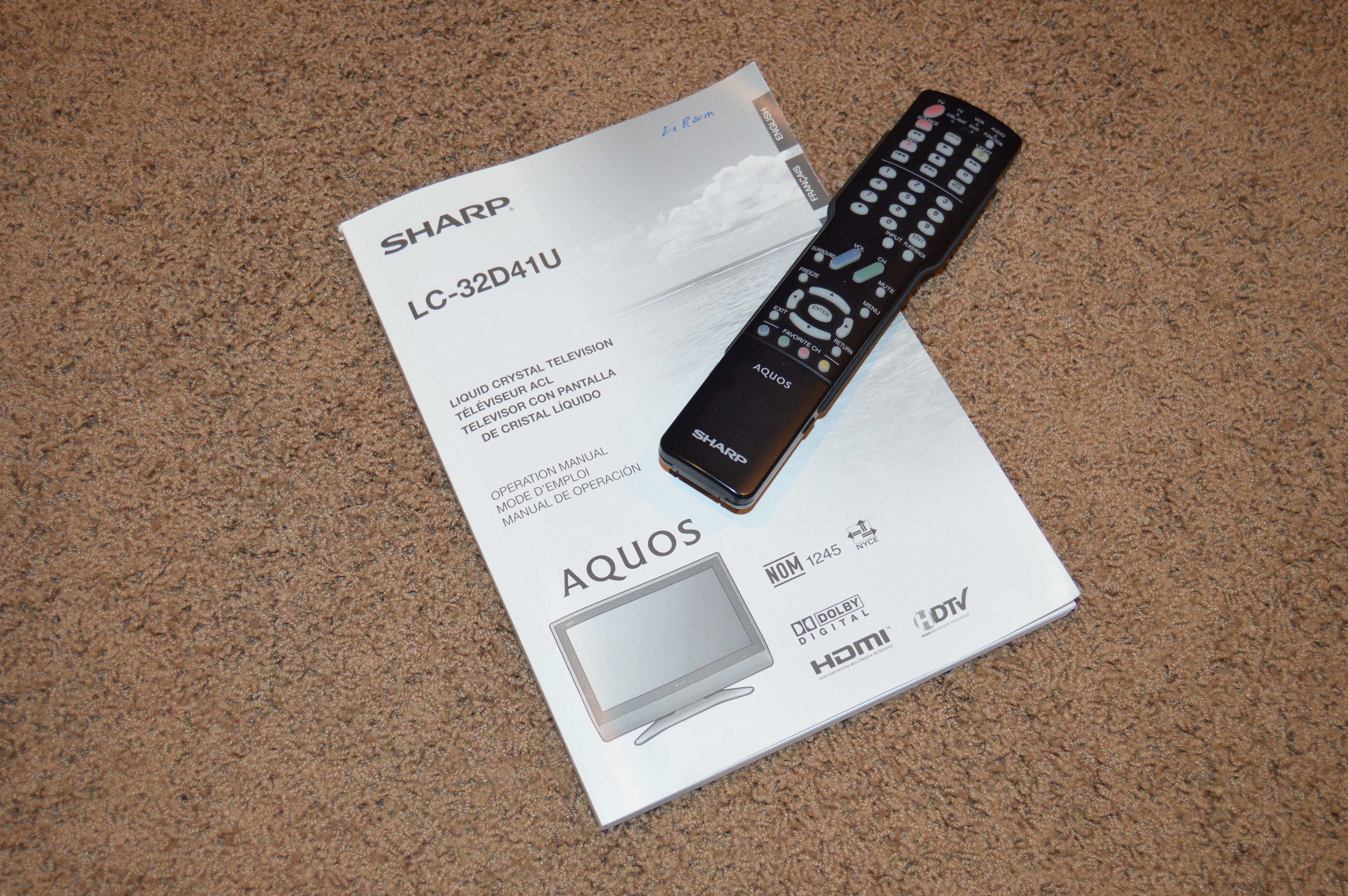 Sharp "Aquis" 32" Flat Screen Television