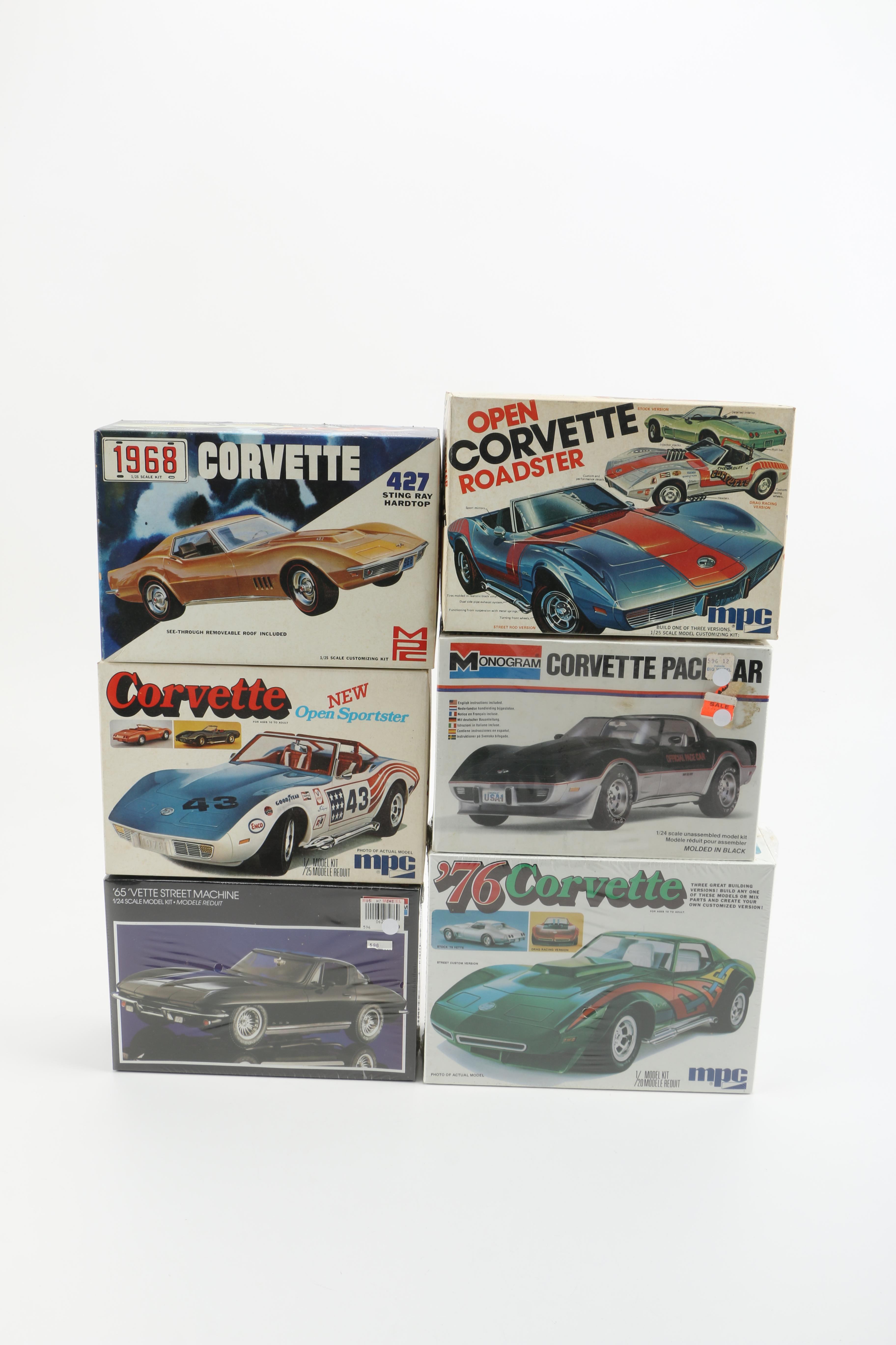 Monogram and MPC "Chevrolet Corvette" Model Car Kits