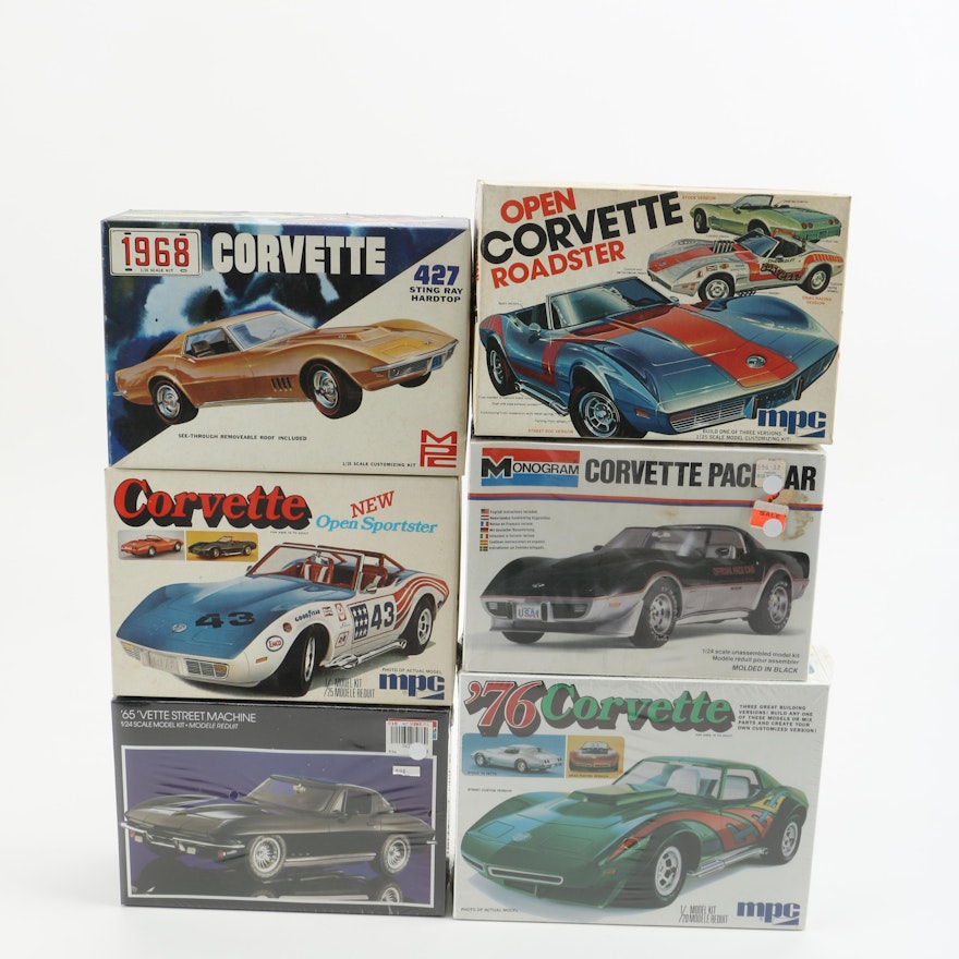 Monogram and MPC "Chevrolet Corvette" Model Car Kits