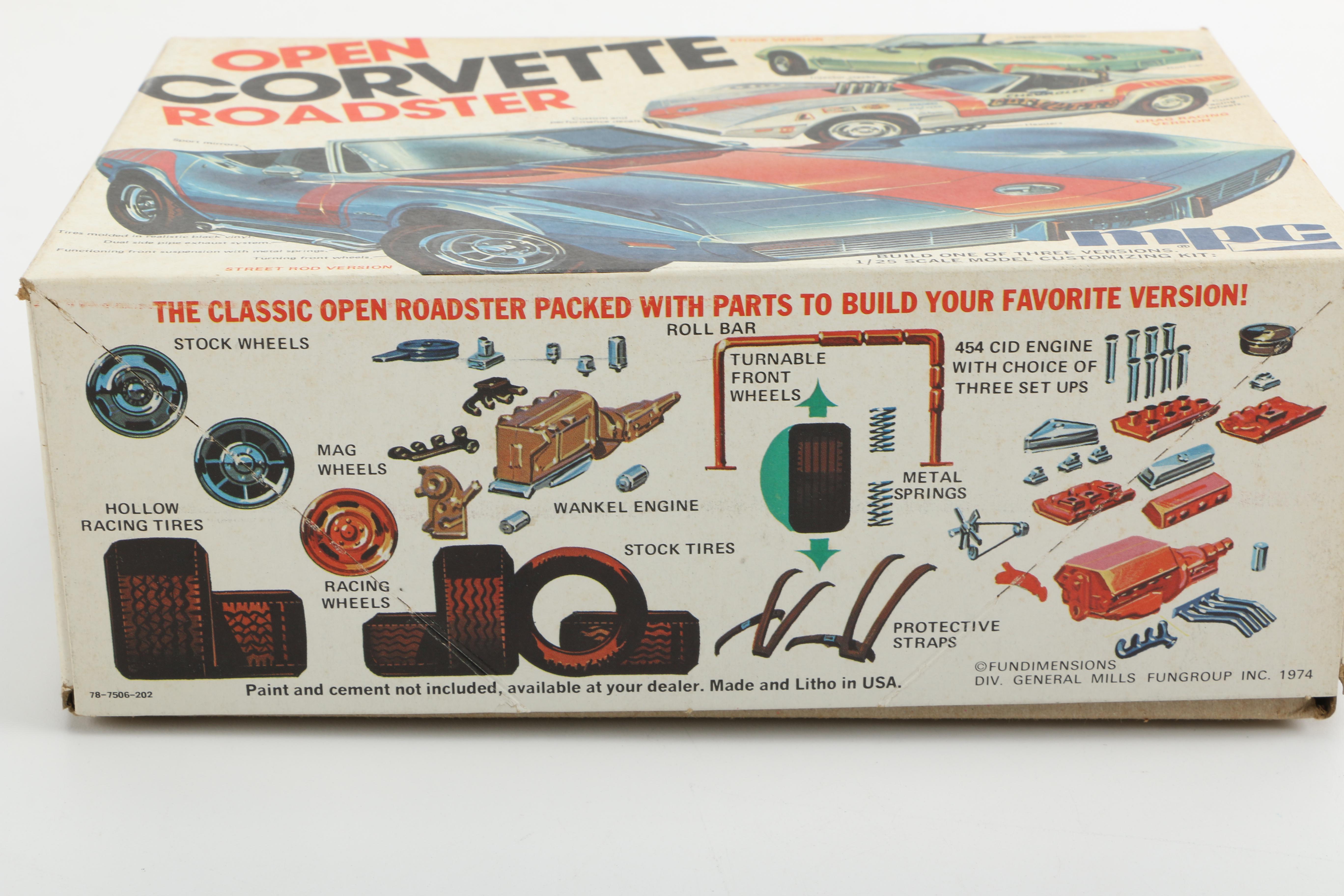 Monogram and MPC "Chevrolet Corvette" Model Car Kits