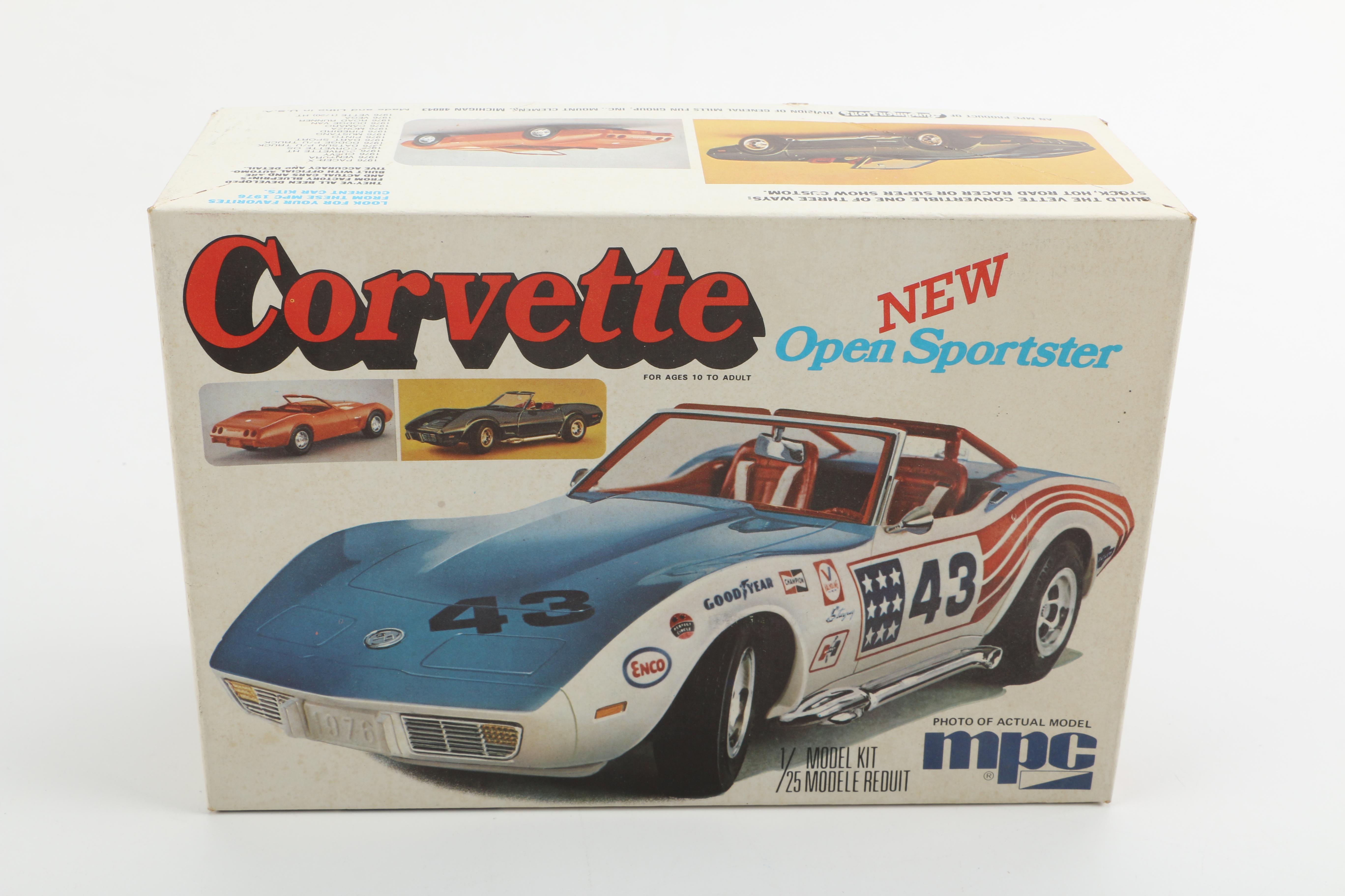 Monogram and MPC "Chevrolet Corvette" Model Car Kits