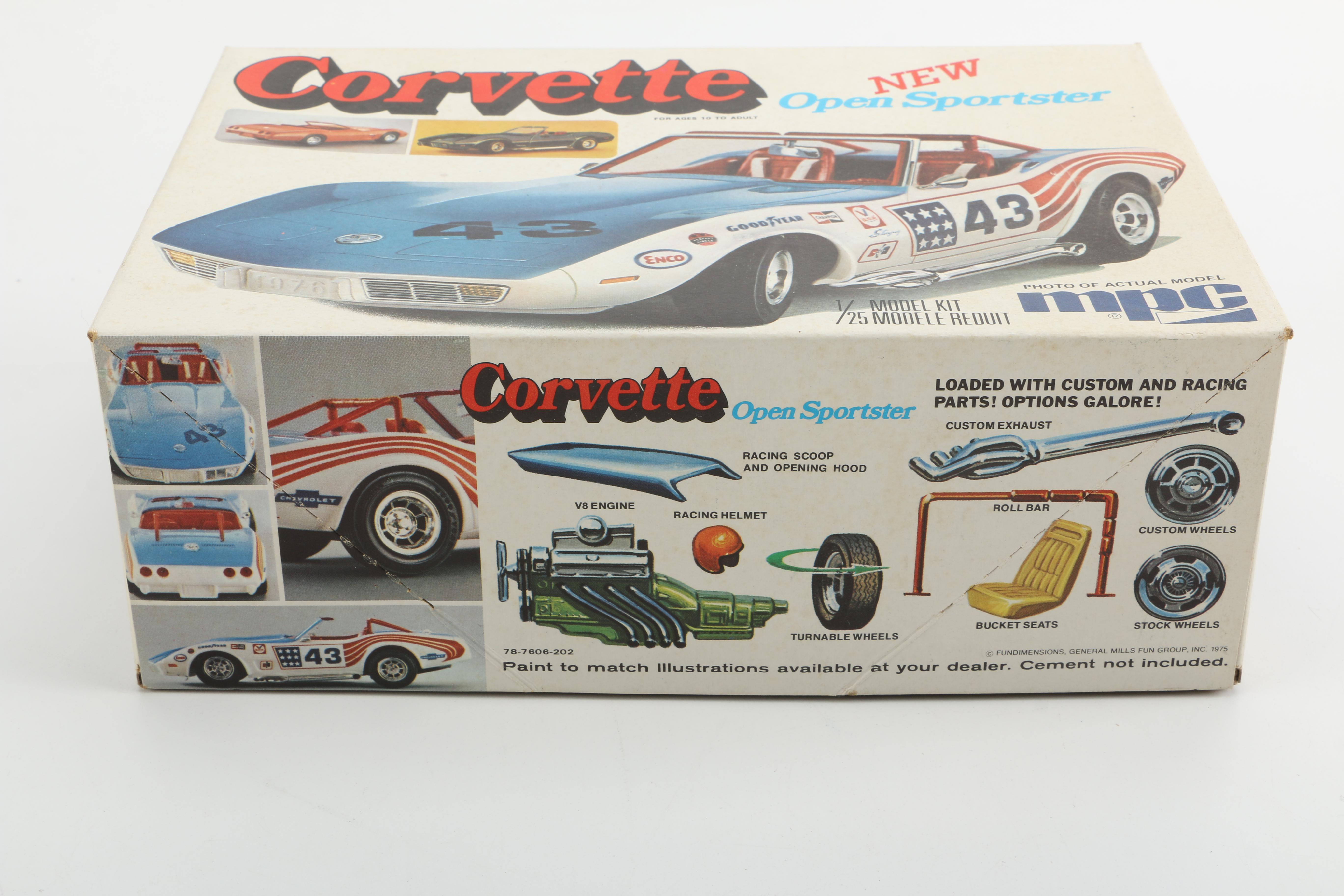 Monogram and MPC "Chevrolet Corvette" Model Car Kits