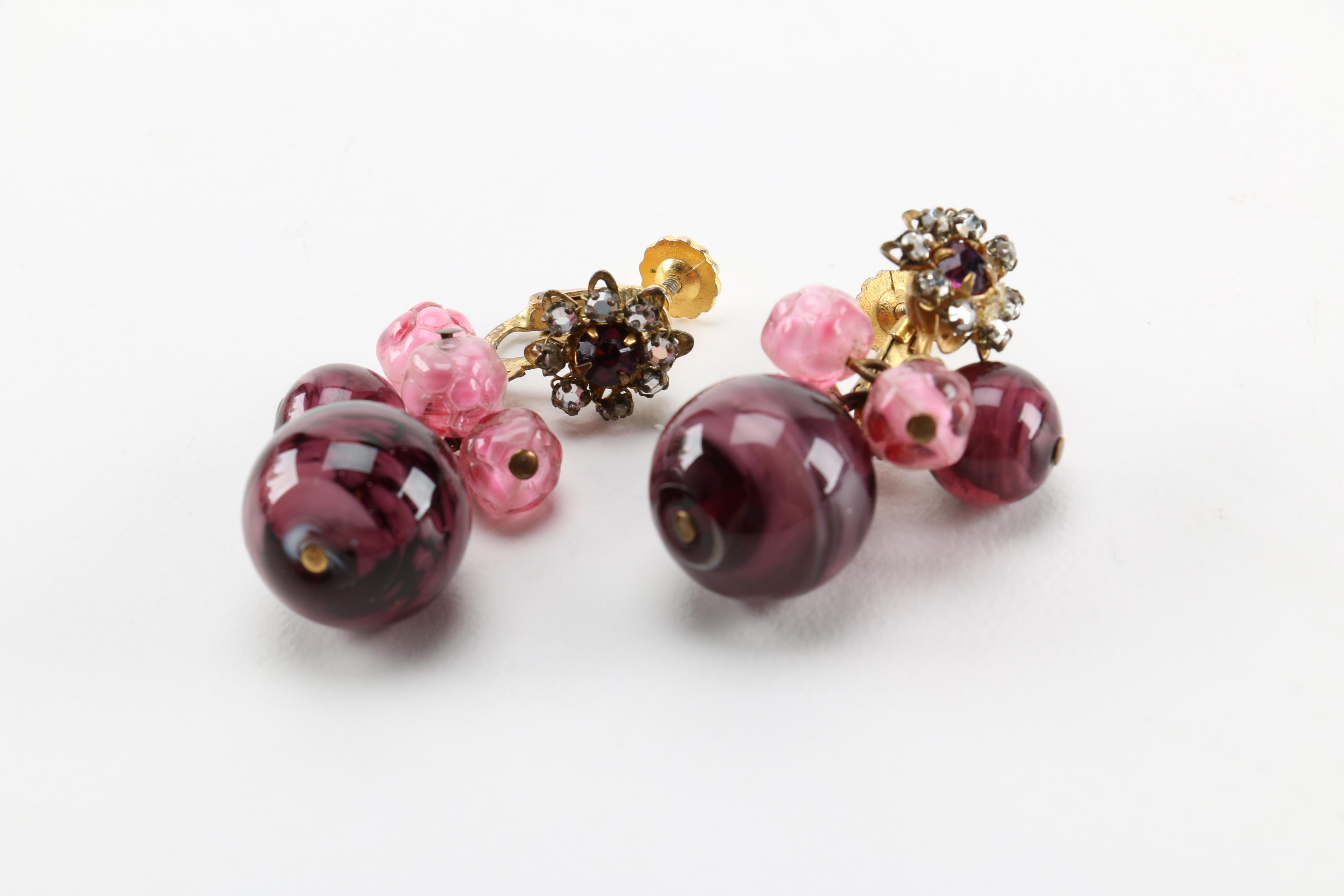 Vintage Miriam Haskell Necklace and Earrings