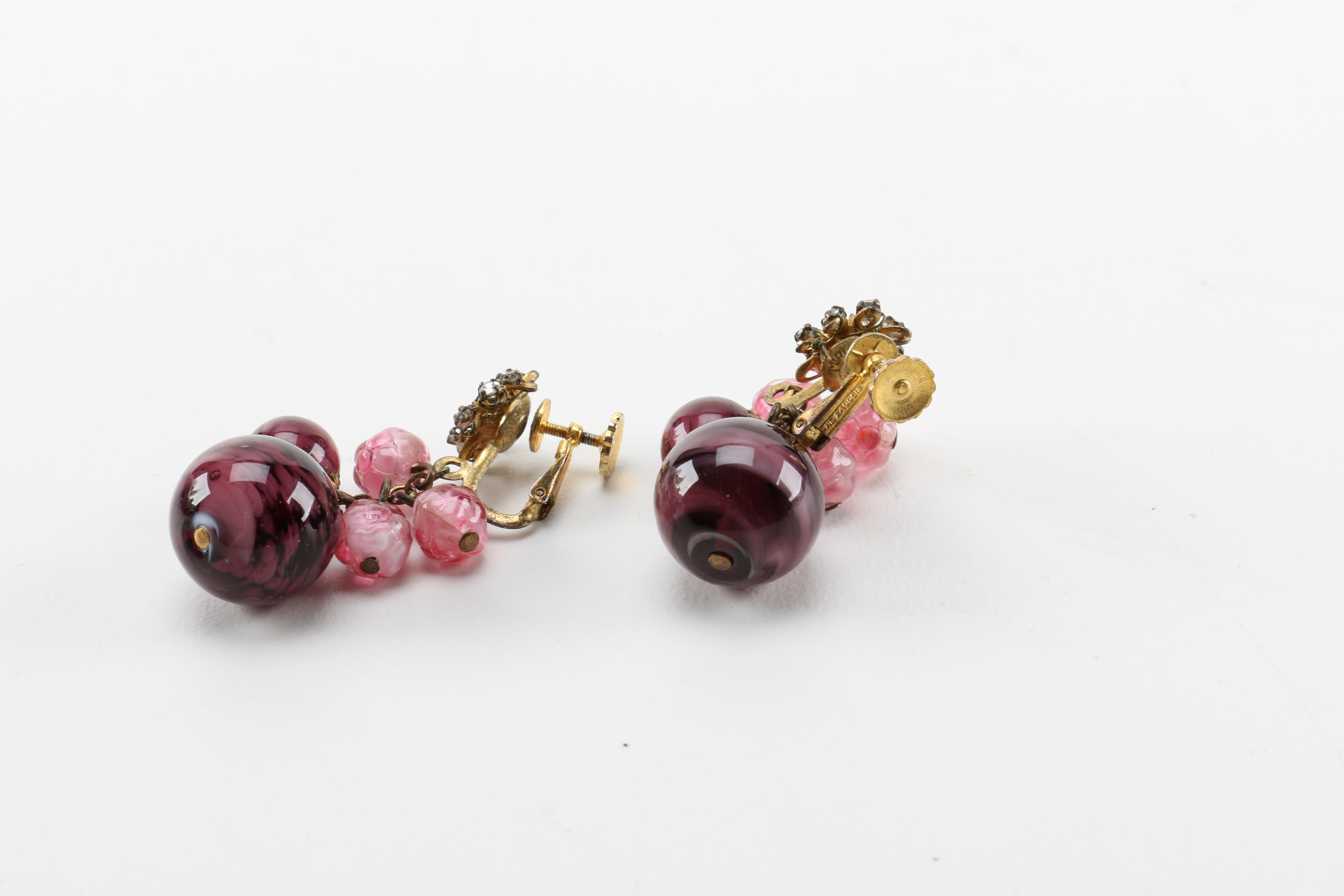 Vintage Miriam Haskell Necklace and Earrings