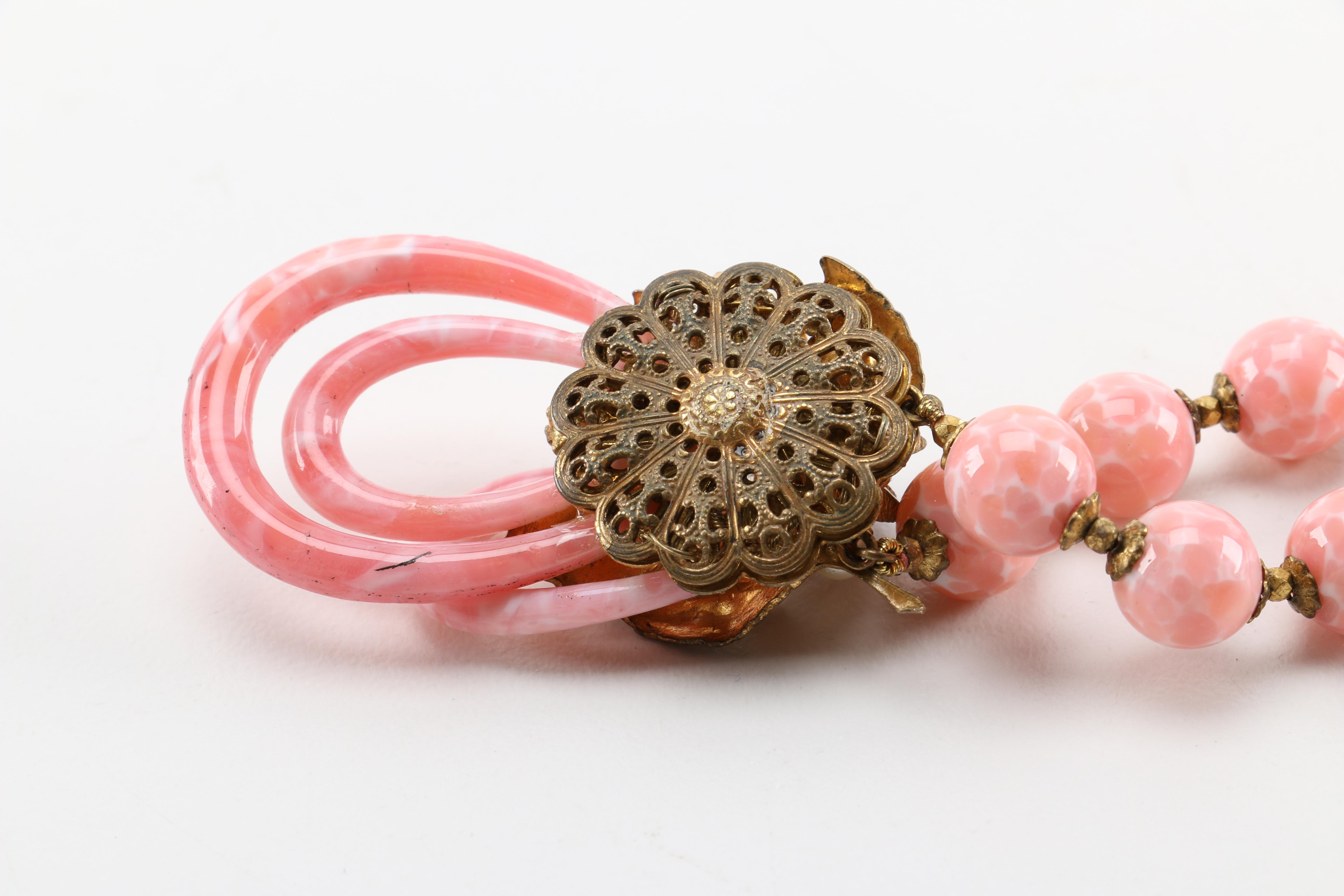 Vintage Miriam Haskell Necklace and Earrings