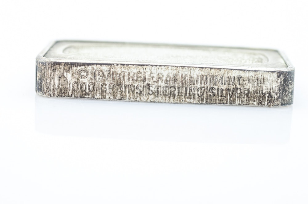 1000 Grain Sterling Silver Commemorative Bar