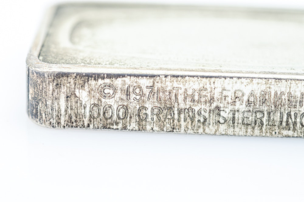 1000 Grain Sterling Silver Commemorative Bar