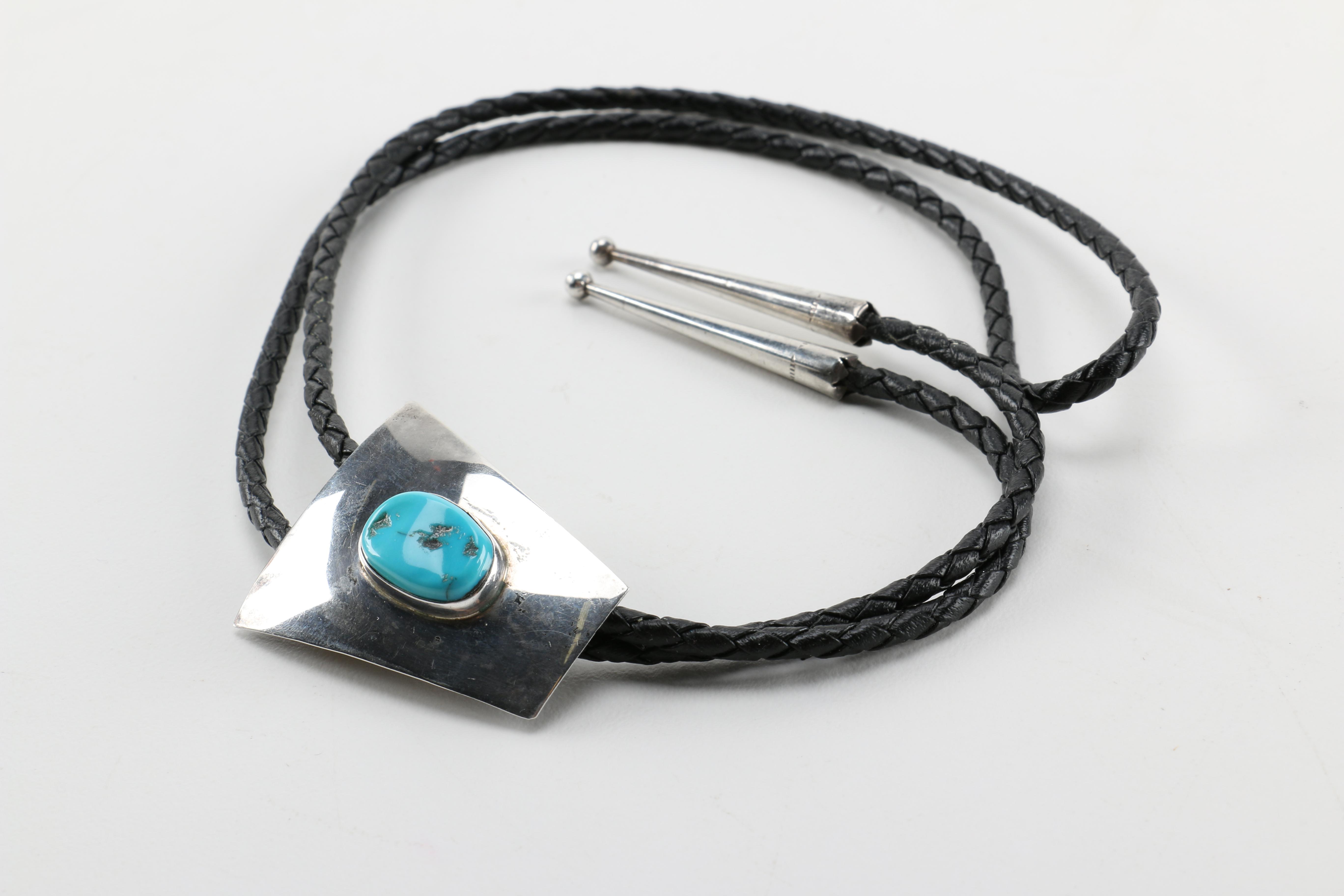 Sterling Silver Jewelry Including a Pair of Amber Earrings