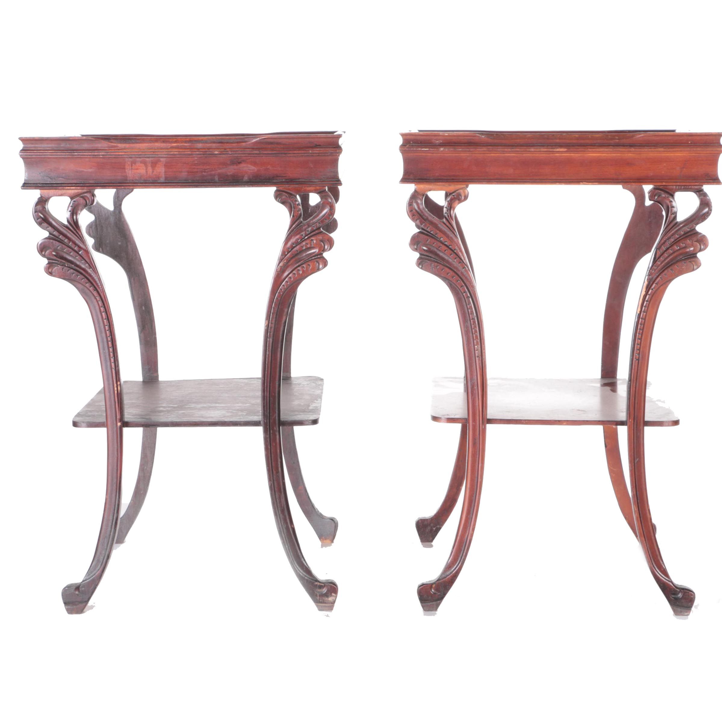 Vintage Mahogany Side Tables