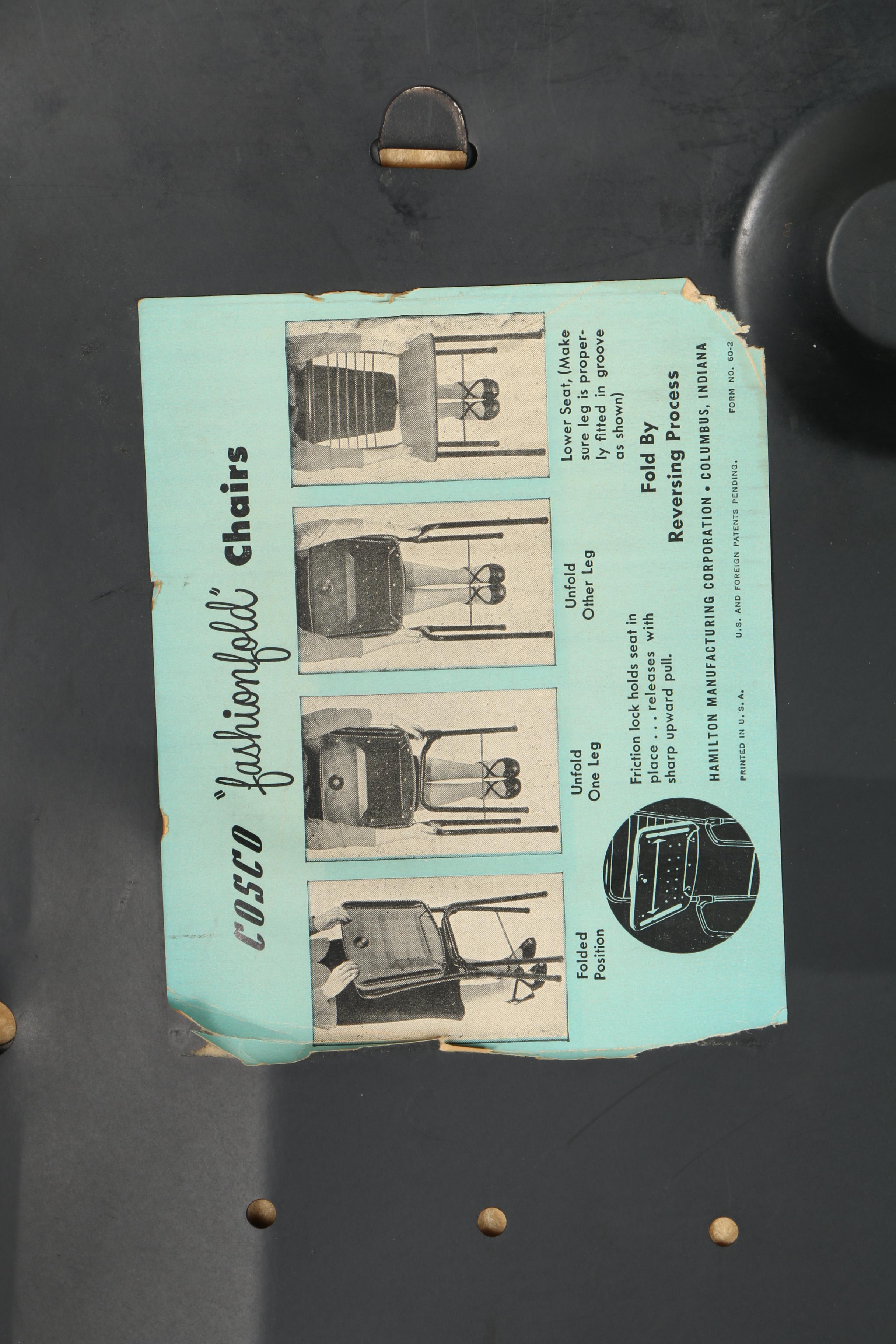 Vintage Folding Chairs by Cosco